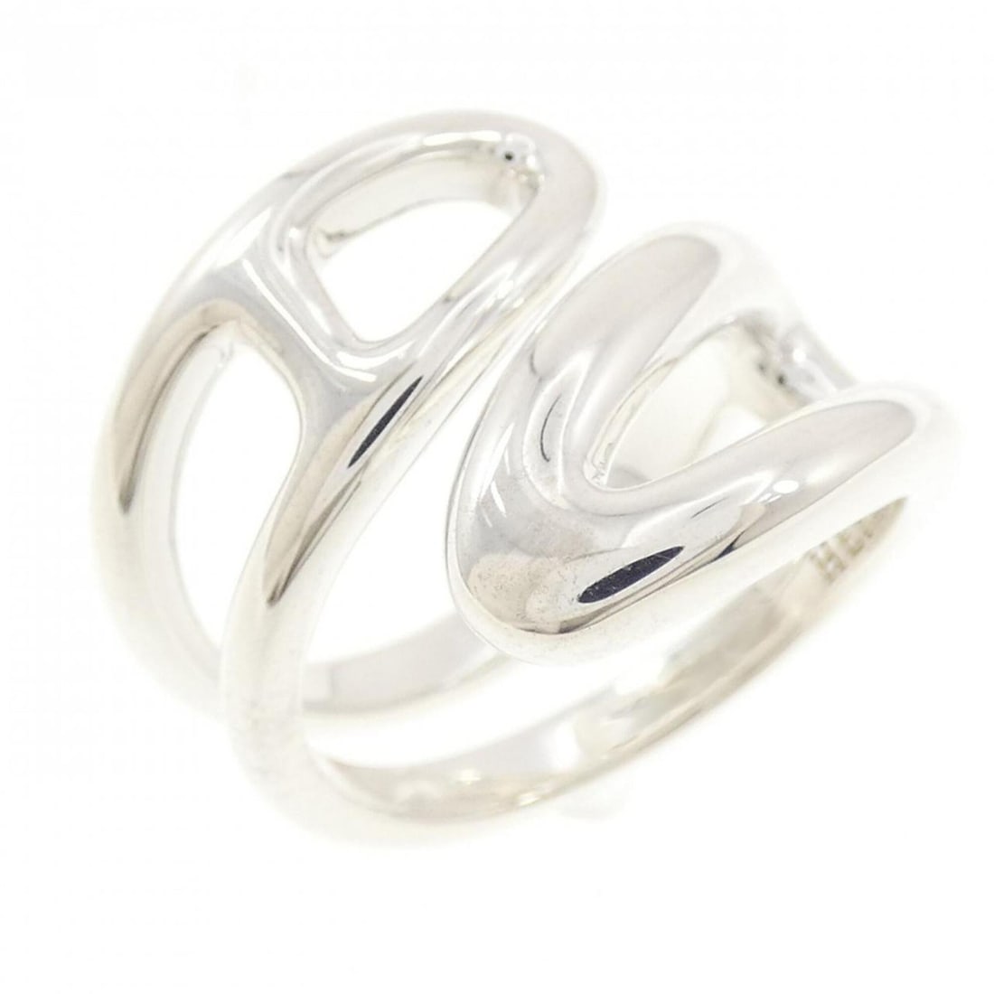 Hermes Hermès Chaine d'Ancre Punk Ring: --- Catalog ---Category: SizeUS Size: 5Brand Size: 49Category: DesignType: Band ringColor: SilverGender: WomenMaterial: Silver 925Category: GeneralMPN: H117620BBrand: Hermes--- Item List ---Section: C