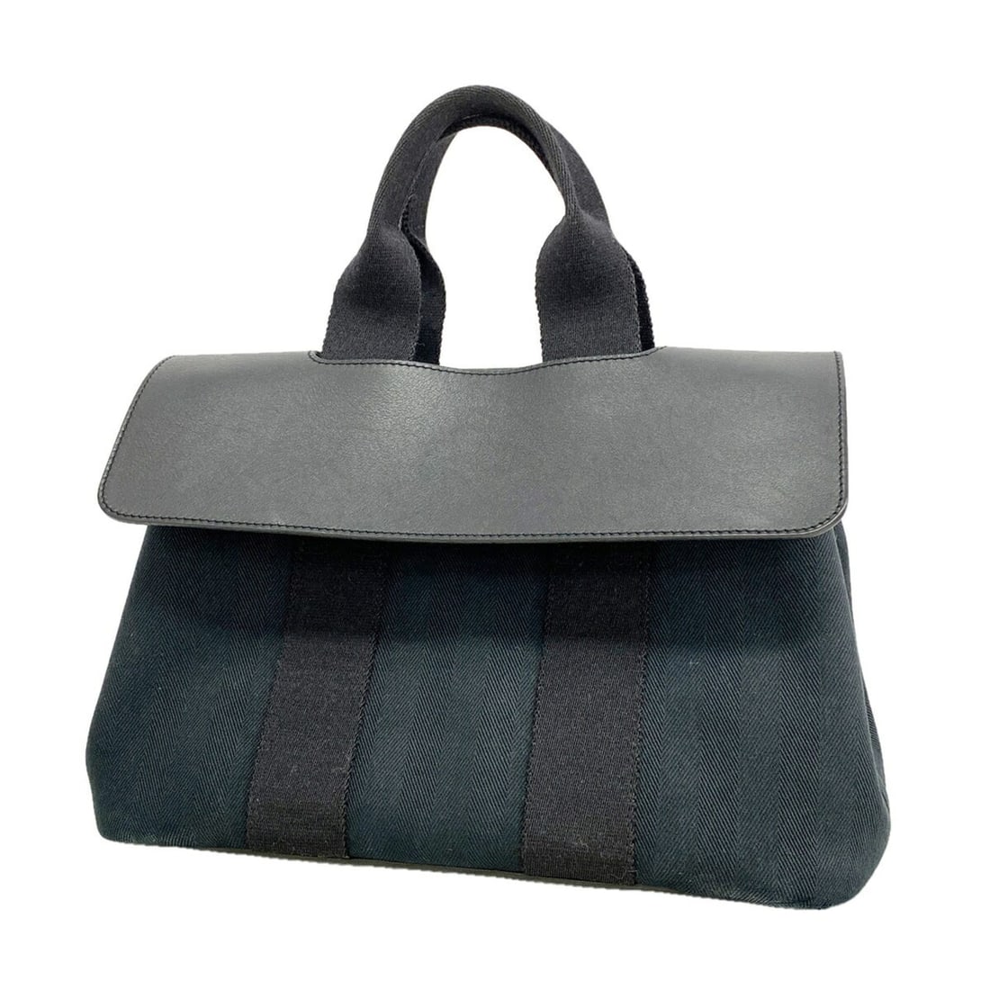 Hermes Valparaiso PM Tote Bag, Toile Chevron, Black, Women's, P3454219: --- Catalog ---Category: SizeSize (HxWxD): 20.5cm x 30cm x 13cm / 8.07'' x 11.81'' x 5.11''Category: DesignType: Tote bagColor: BlackGender: WomenMaterial: Toile chevron Hardware Color: