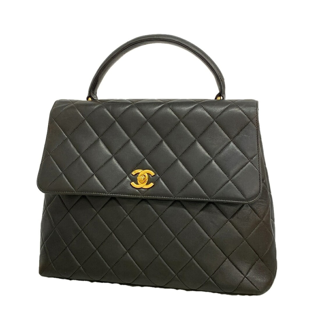 Chanel Matelassé Lambskin Handbag, Black, Women's, P3452516: --- Catalog ---Category: SizeSize (HxWxD): 23.5cm x 30cm x 11cm / 9.25'' x 11.81'' x 4.33''Category: DesignType: HandbagColor: BlackGender: WomenMaterial: Leather Hardware Color: GoldLeather/Fur