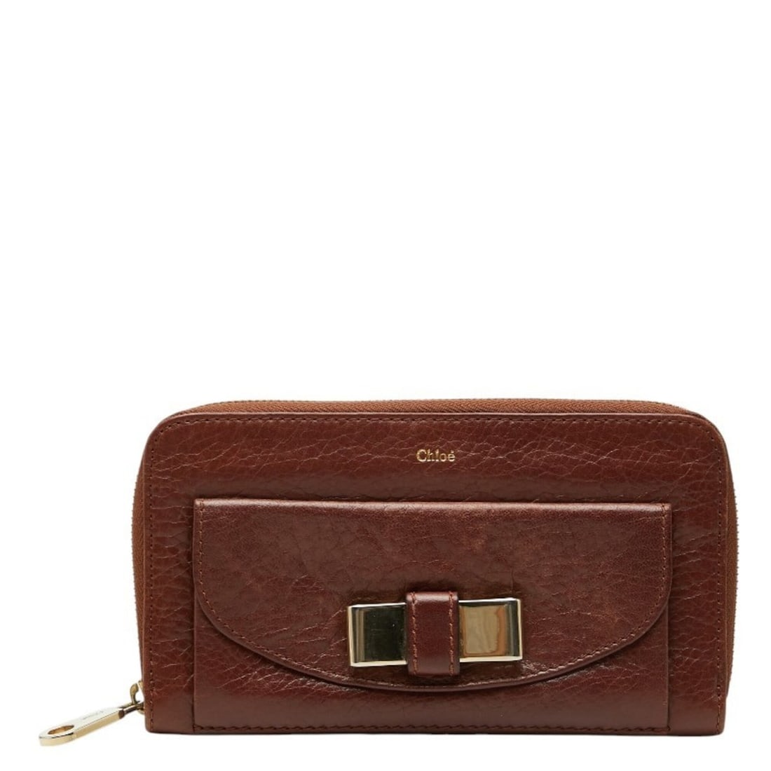 Chloé Chloe Lily Round Zipper Long Wallet 04-10-51 5955 Brown Leather Women's: --- Catalog ---Category: SizeSize (HxWxD): 10.5cm x 18.5cm x 2cm / 4.13'' x 7.28'' x 0.78''Category: DesignType: Long wallet (bi-fold)Color: BrownGender: WomenMaterial: Leather Category: GeneralMPN: 0
