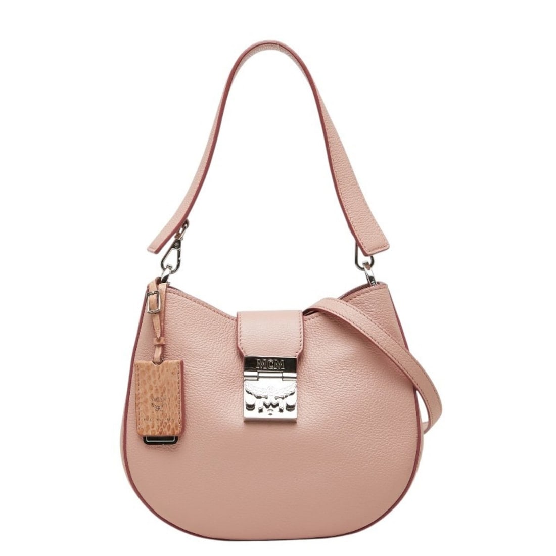 MCM Patricia Hobo Handbag Shoulder Bag 2-Way Pink Leather Women's: --- Catalog ---Category: SizeSize (HxWxD): 18.5cm x 22cm x 6.5cm / 7.28'' x 8.66'' x 2.55''Category: DesignType: Handbag, Shoulder bagColor: PinkGender: WomenMaterial: Leather Category: GeneralBrand: 