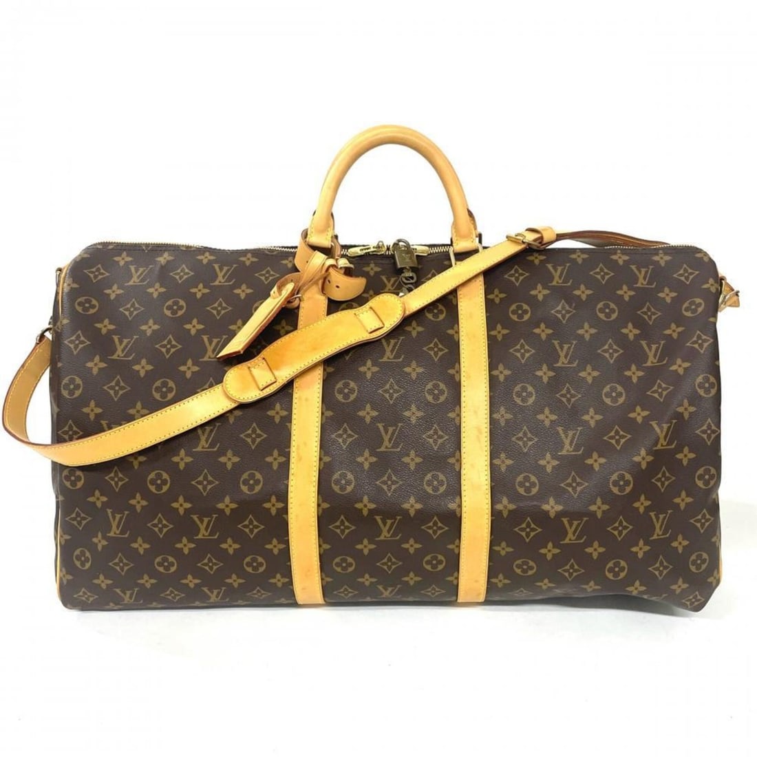 Louis Vuitton Keepall 60 Bandoulière Boston Bag, Monogram Canvas, M41422 Brown MB1000: --- Catalog ---Category: SizeSize (HxWxD): 31cm x 61cm x 27cm / 12.2'' x 24.01'' x 10.62''Category: DesignType: Boston bagColor: BrownGender: Women,MenMaterial: Monogram , Canvas Category: GeneralBran