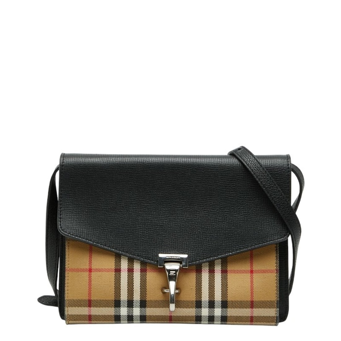 Burberry Nova Check Crossbody Shoulder Bag, Brown/Black Canvas Leather, Women's BURBERRY (1 of 16)
