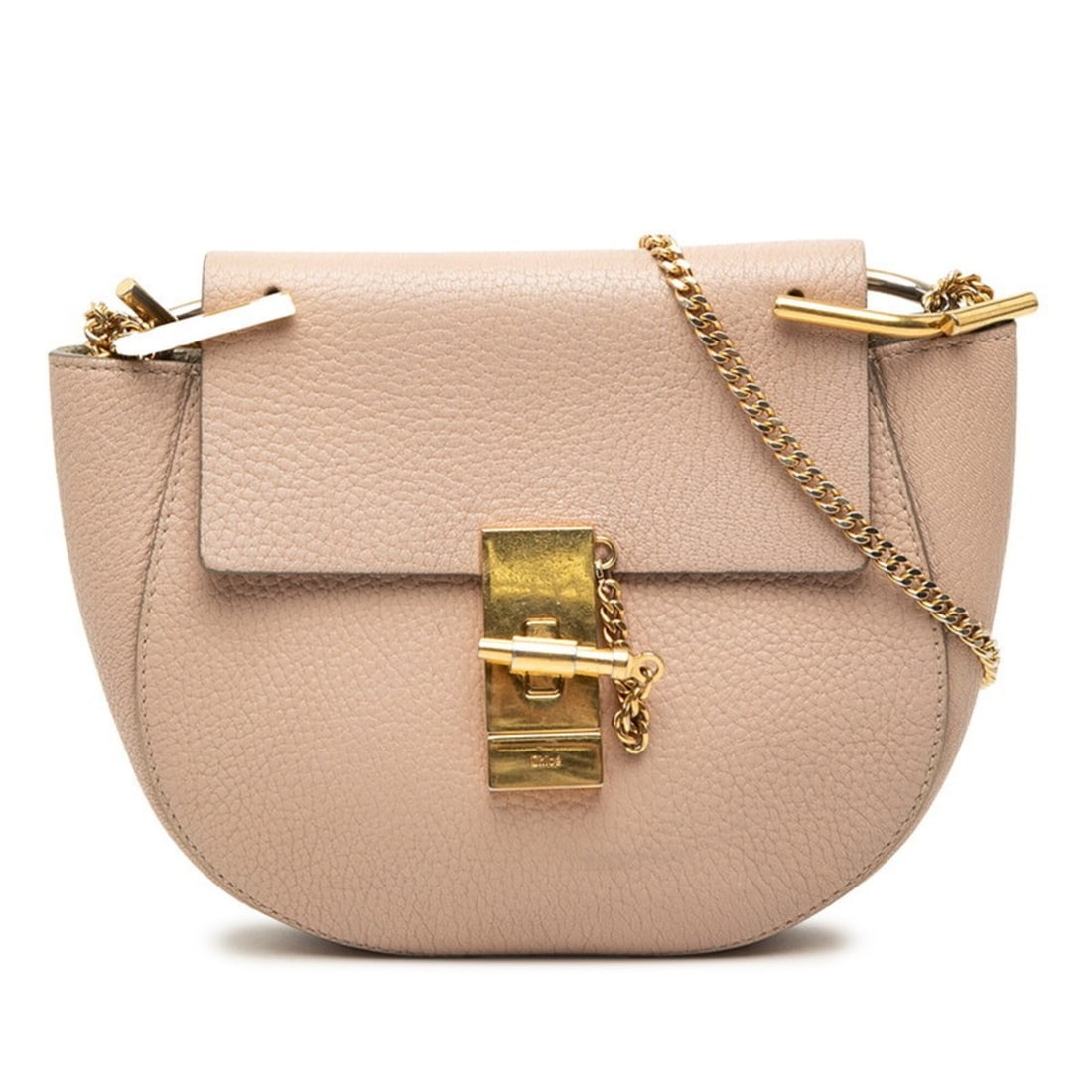 Chloé Chloe Drew Crossbody Chain Shoulder Bag, Pink Leather, Women's: --- Catalog ---Category: SizeSize (HxWxD): 17cm x 18cm x 6cm / 6.69'' x 7.08'' x 2.36''Category: DesignType: Shoulder bagColor: PinkGender: WomenMaterial: Leather Category: GeneralLine: DrewBrand: Chl