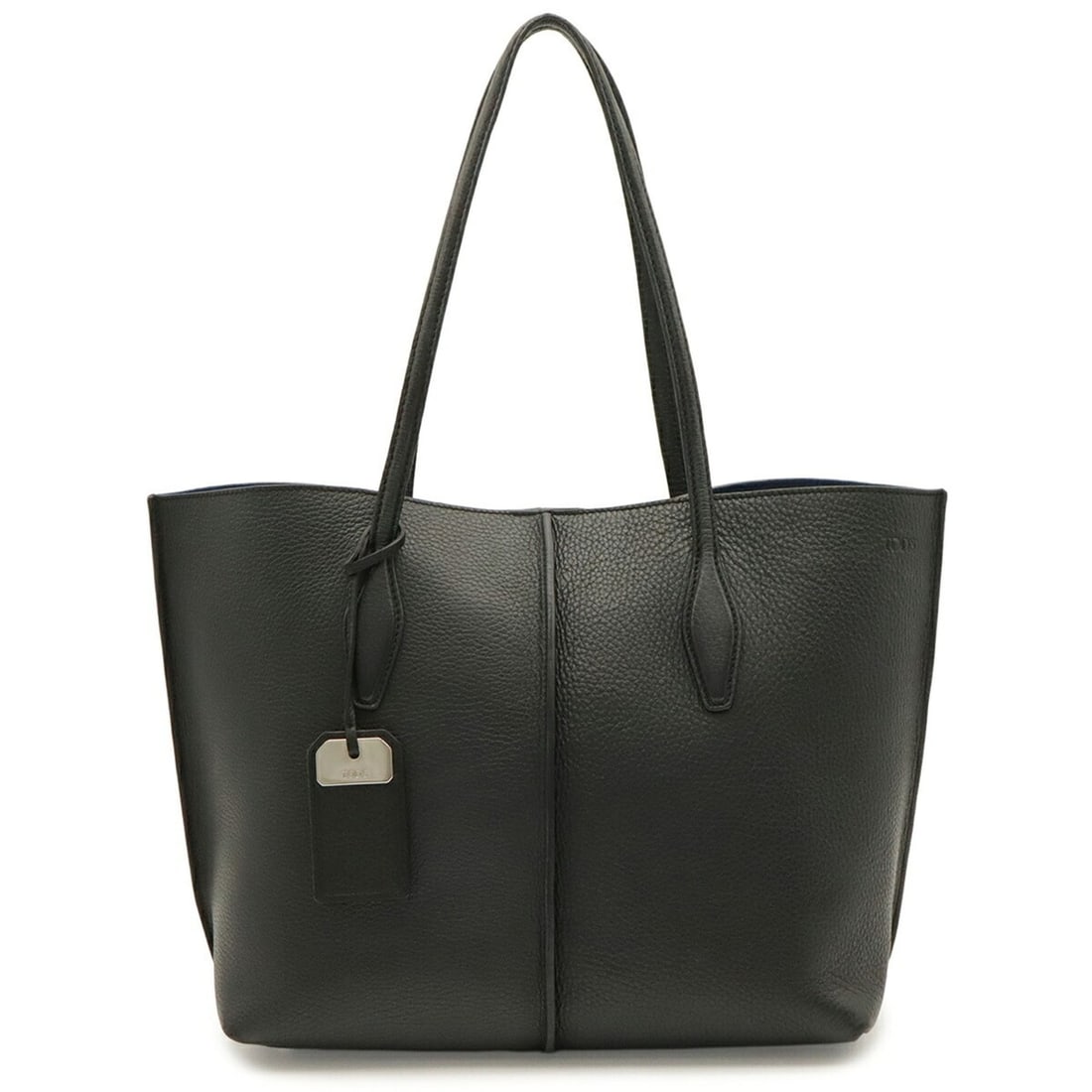 TOD'S Joy Tote Bag Shoulder Leather Black Blue: --- Catalog ---Category: SizeSize (HxWxD): 30cm x 40cm x 15.5cm / 11.81'' x 15.74'' x 6.1''Category: DesignType: Pouch, Shoulder bag, Tote bagColor: Beige, Black, Blue, Pink beigeGender: WomenMaterial