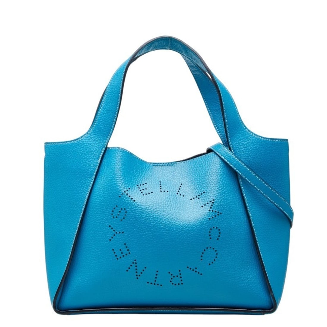 Stella McCartney Logo Crossbody Handbag Shoulder Bag 2-Way 513860 Blue Leather Women's: --- Catalog ---Category: SizeSize (HxWxD): 24.5cm x 29.5cm x 12cm / 9.64'' x 11.61'' x 4.72''Category: DesignType: Handbag, Shoulder bagColor: BlueGender: WomenMaterial: Leather Category: GeneralMPN: 