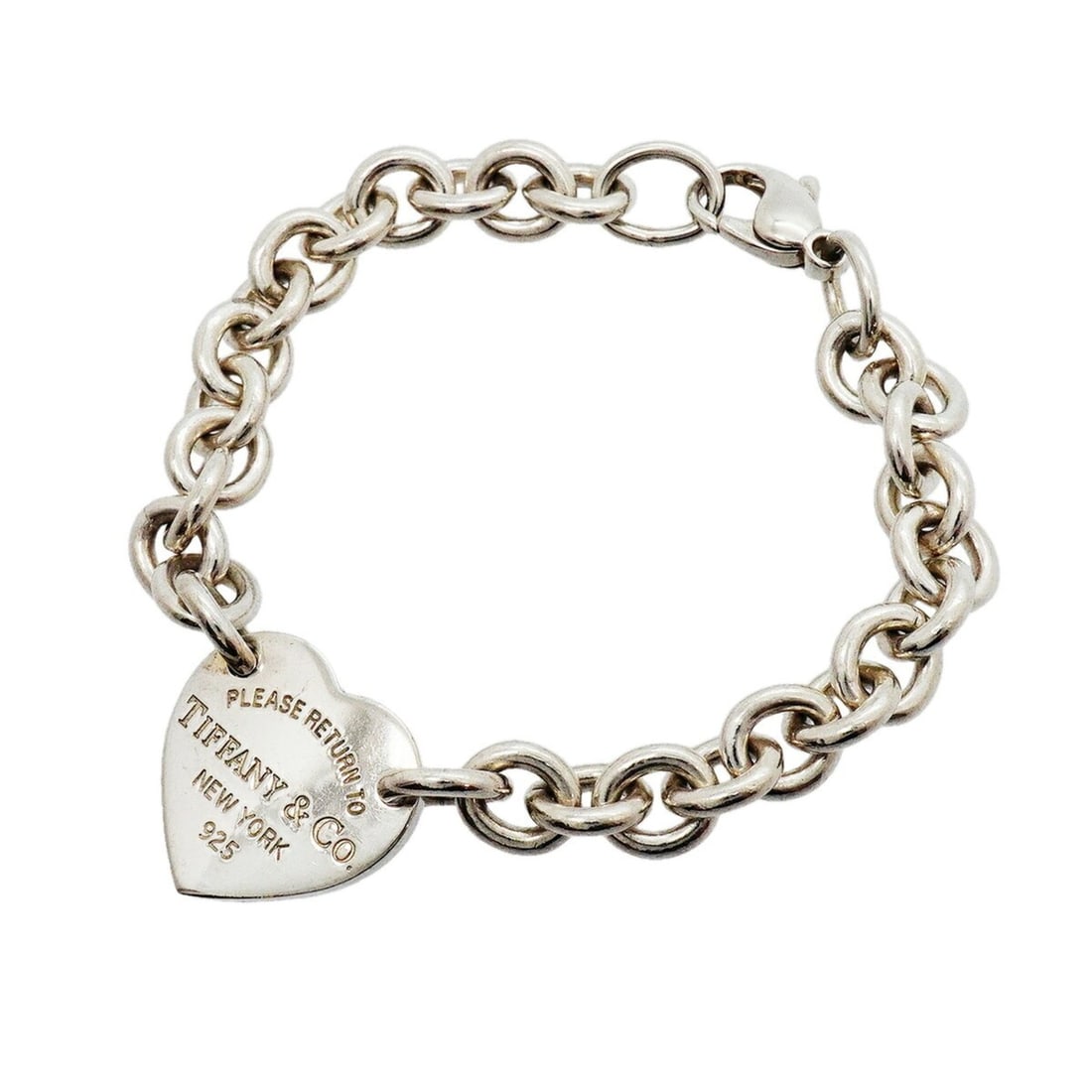 Tiffany & Co. Return to Hearts Heart Tag Bracelet, Sterling Silver 925, Women's: --- Catalog ---Category: SizeLength: 17cm / 6.69''Category: DesignType: Charm braceletGender: WomenMaterial: Silver 925Category: GeneralBrand: Tiffany--- Item List ---Section: ConditionRanking: Rank A