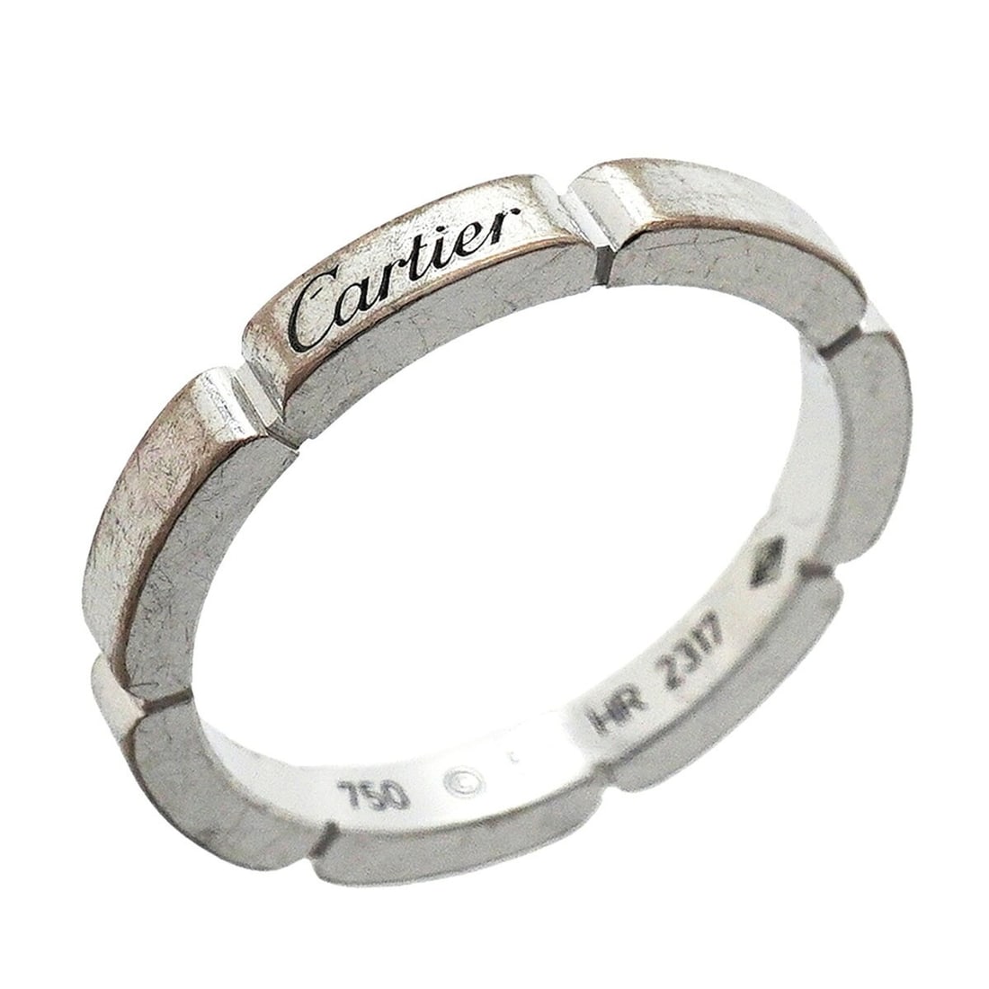 Cartier Maillon Panthère Ring, 18K White Gold, Size 53, Ladies': --- Catalog ---Category: SizeUS Size: 6.5Brand Size: 53Category: DesignType: Band ringGender: WomenMaterial: White gold (18K)Category: GeneralBrand: Cartier--- Item List ---Section: ConditionRanking: 