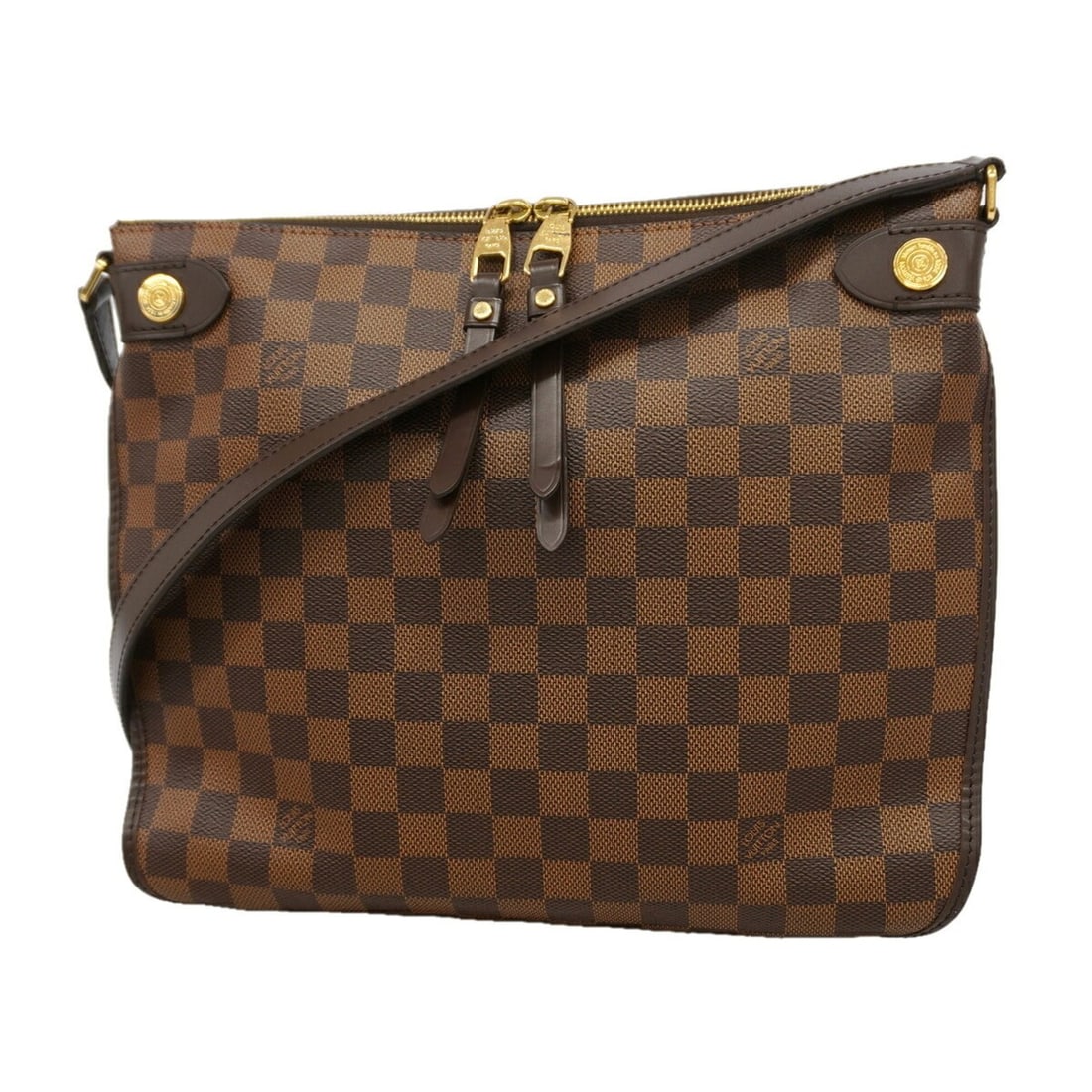 Louis Vuitton Damier Duomo Shoulder Bag N41425 Ebene Women's P3548105 (1 of 15)