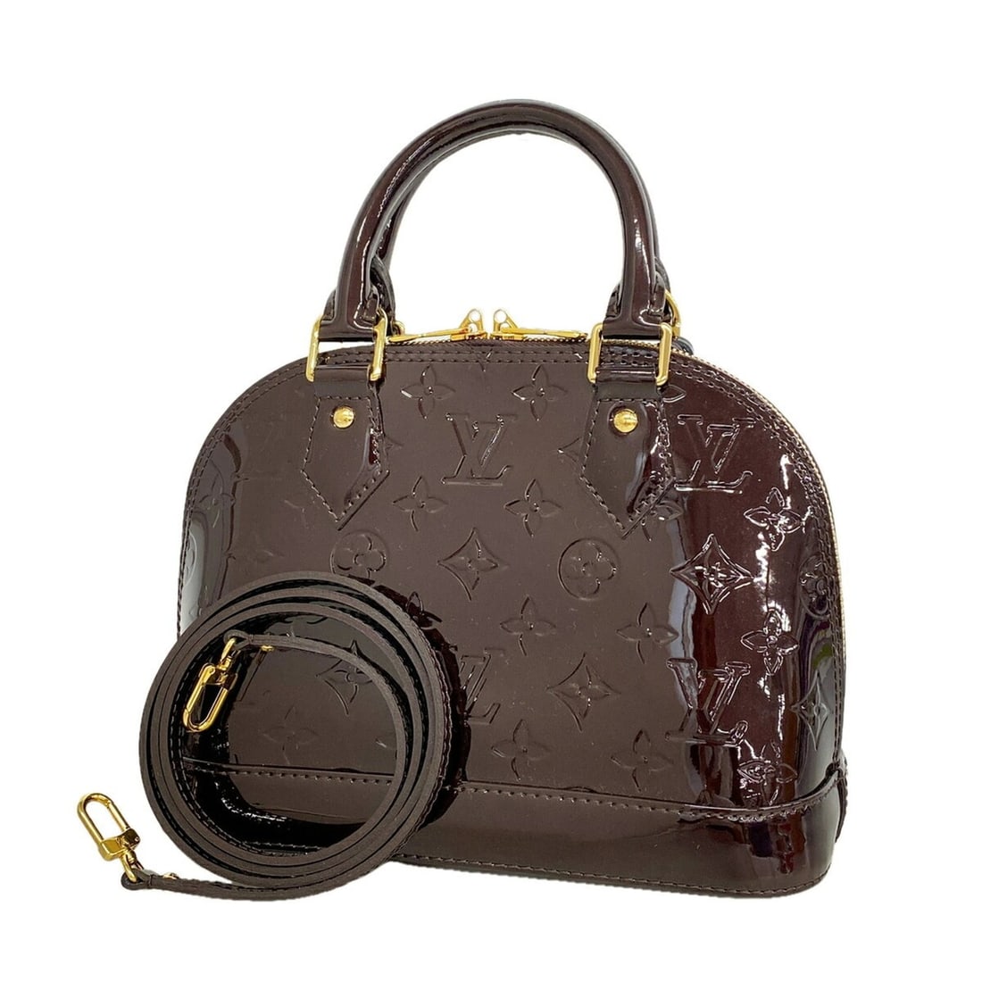 Louis Vuitton Alma BB Vernis Handbag M91678 Amarante 2-way bag for women P3504051: --- Catalog ---Category: SizeSize (HxWxD): 18cm x 24cm x 11cm / 7.08'' x 9.44'' x 4.33''Category: DesignType: HandbagColor: AmaranteGender: WomenCategory: GeneralMPN: M91678Brand: Louis Vuitton--- Ite