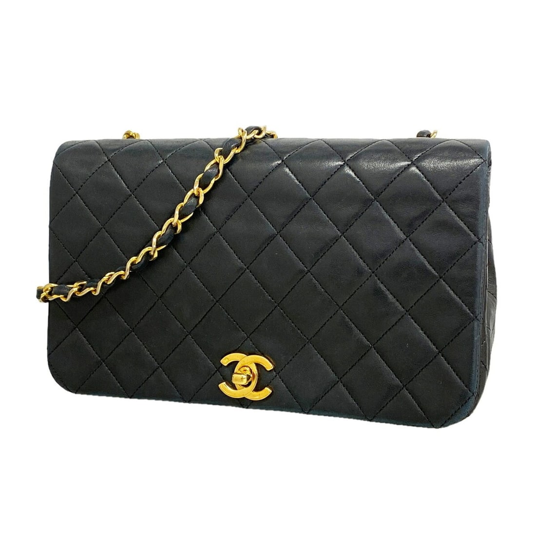 Chanel Matelassé Chain Shoulder Bag, Lambskin, Black, Women's, P3500858: --- Catalog ---Category: SizeSize (HxWxD): 15cm x 23cm x 7cm / 5.9'' x 9.05'' x 2.75''Category: DesignType: Shoulder bagColor: BlackGender: WomenMaterial: Leather Hardware Color: GoldLeather/Fur Type: