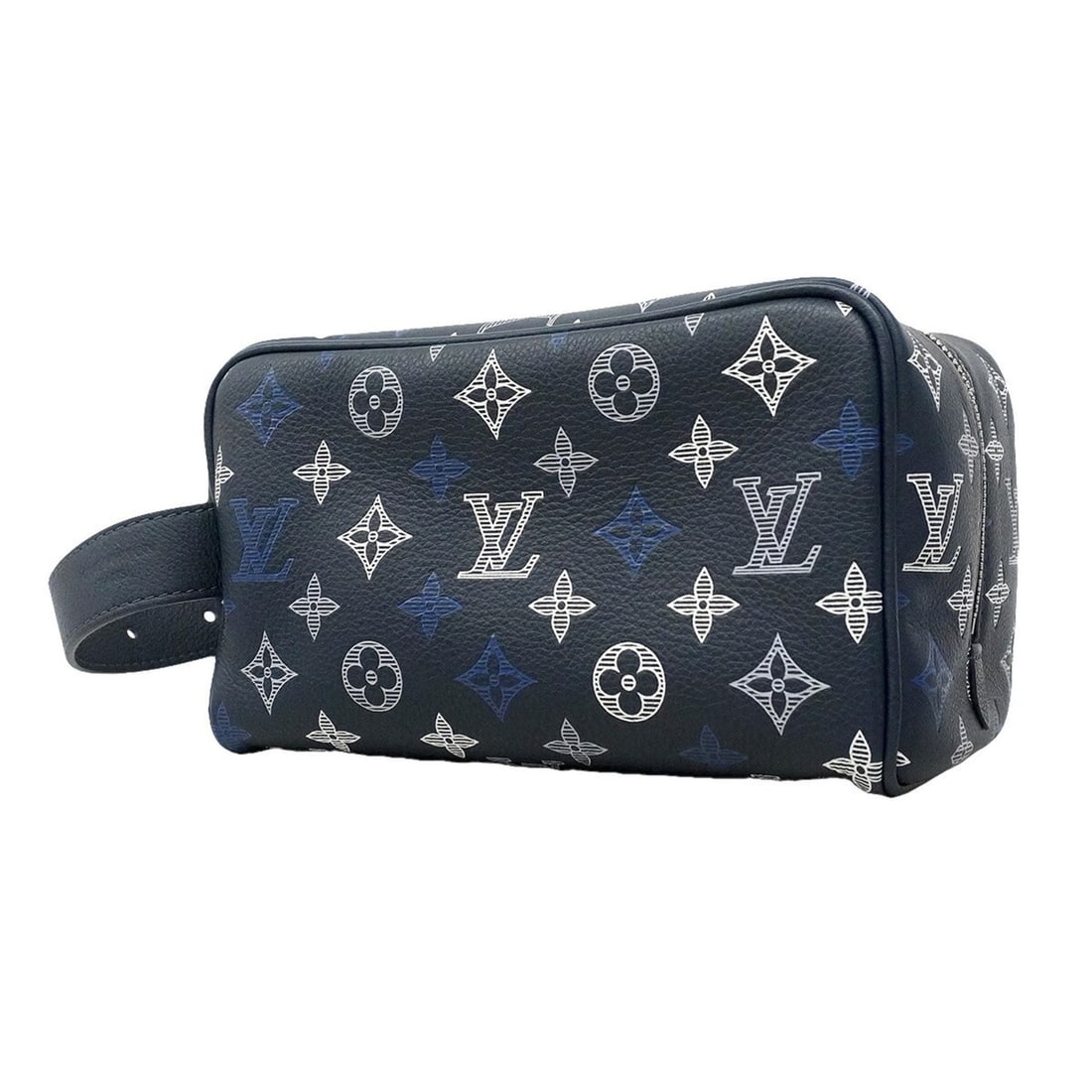 Louis Vuitton Monogram Shadow Locker Dopp Kit Handbag M28835 Navy Blue Men's P3487525: --- Catalog ---Category: SizeSize (HxWxD): 13cm x 21cm x 11.5cm / 5.11'' x 8.26'' x 4.52''Category: DesignType: HandbagColor: NavyGender: MenCategory: GeneralMPN: M28835Brand: Louis Vuitton--- Item Li