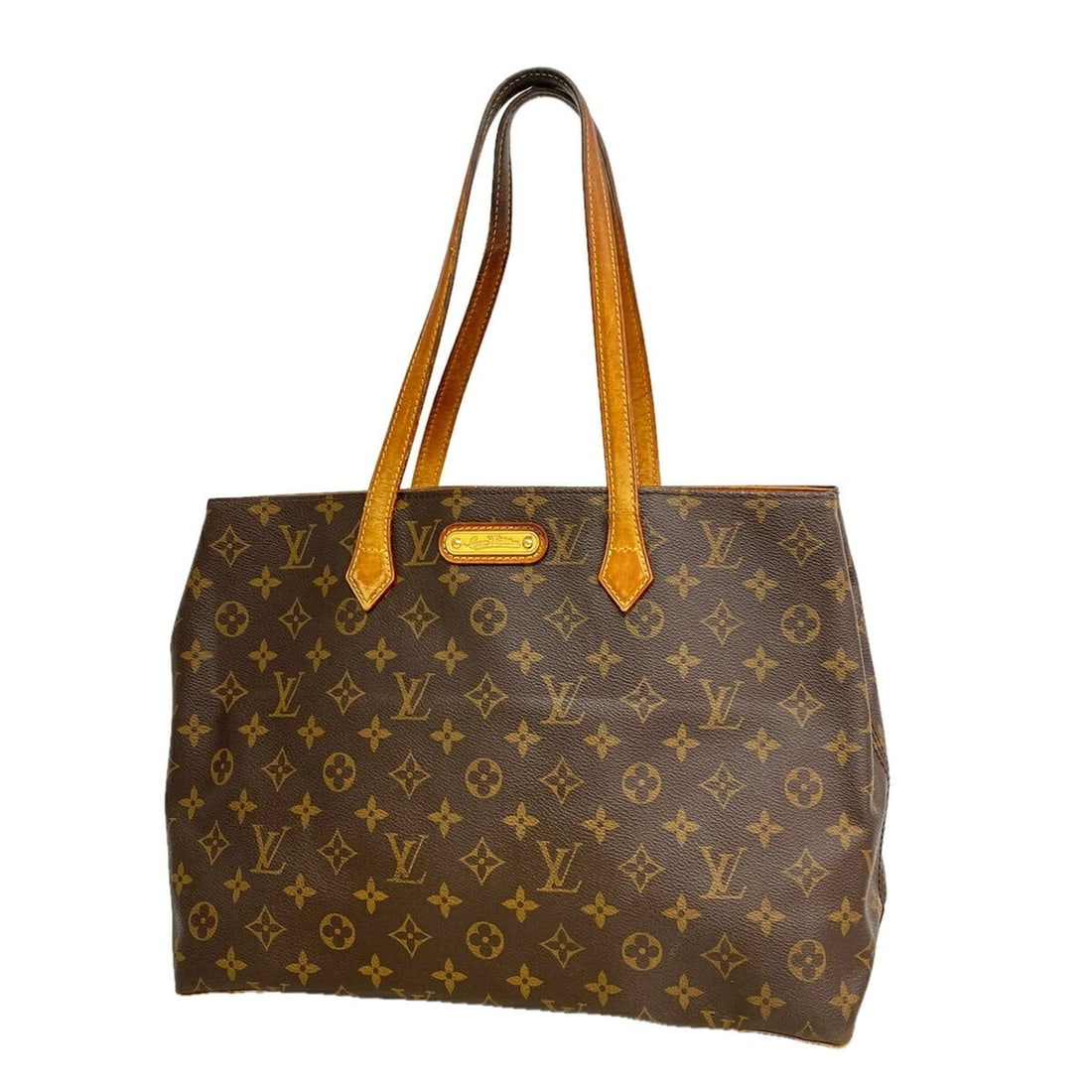 Louis Vuitton Monogram Wilshire MM Tote Bag M45644 Brown (Women's): --- Catalog ---Category: SizeSize (HxWxD): 26cm x 35cm x 12.5cm / 10.23'' x 13.77'' x 4.92''Category: DesignType: Tote bagColor: BrownGender: WomenCategory: GeneralMPN: M45644Brand: Louis Vuitton--- I