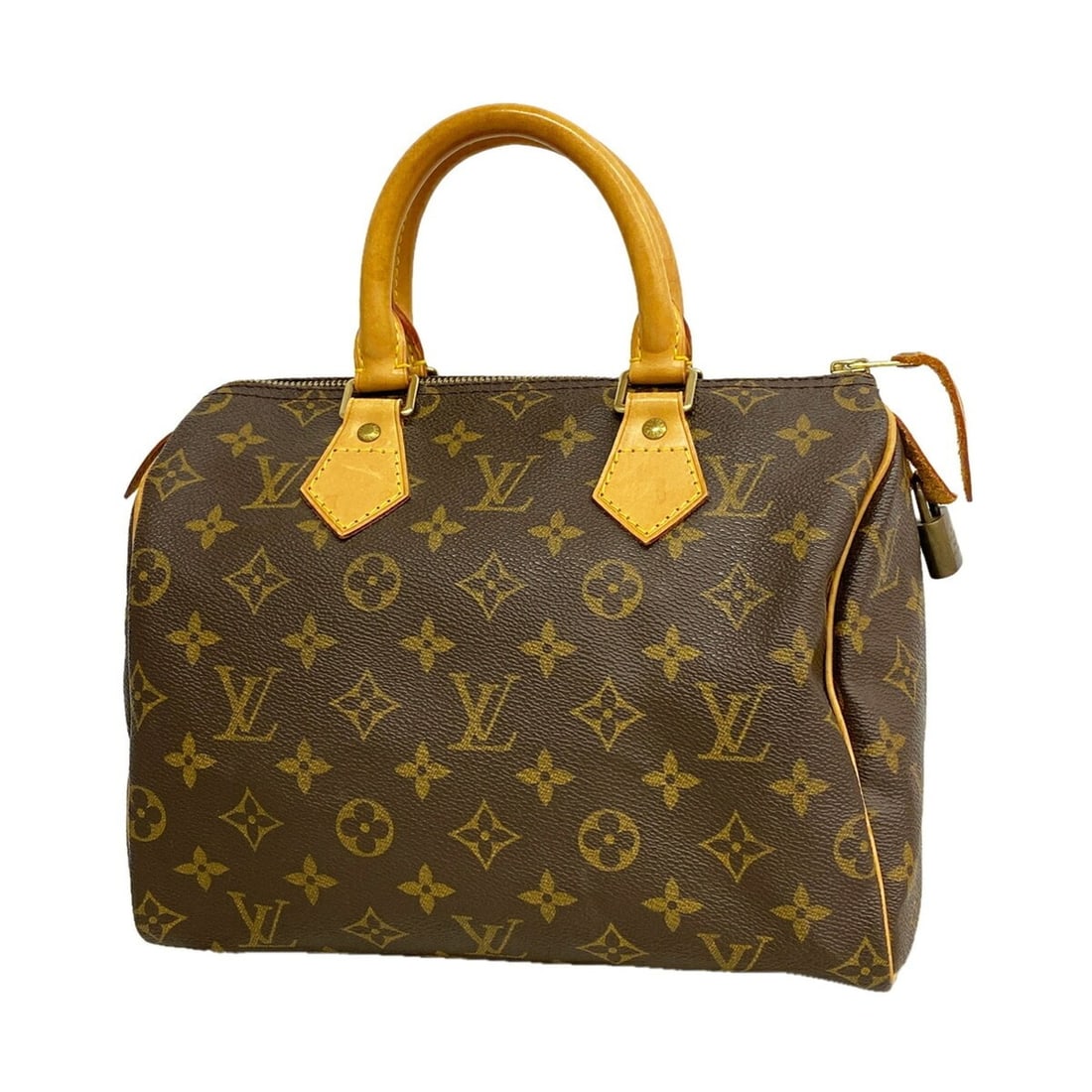 Louis Vuitton Monogram Speedy 25 Handbag M41109 Brown Women's