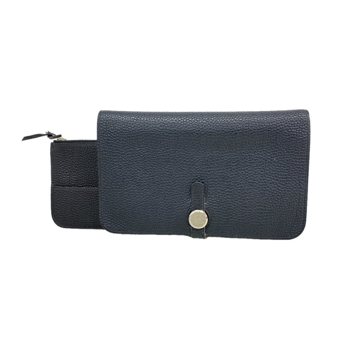 Hermes Dogon GM Long Wallet, Togo Leather, Black, ?J Stamp, Men's/Women's: --- Catalog ---Category: SizeSize (HxWxD): 12cm x 20cm x 1.5cm / 4.72'' x 7.87'' x 0.59''Category: DesignType: Long wallet (bi-fold)Color: BlackGender: Men,WomenMaterial: Togo leather Category: Genera