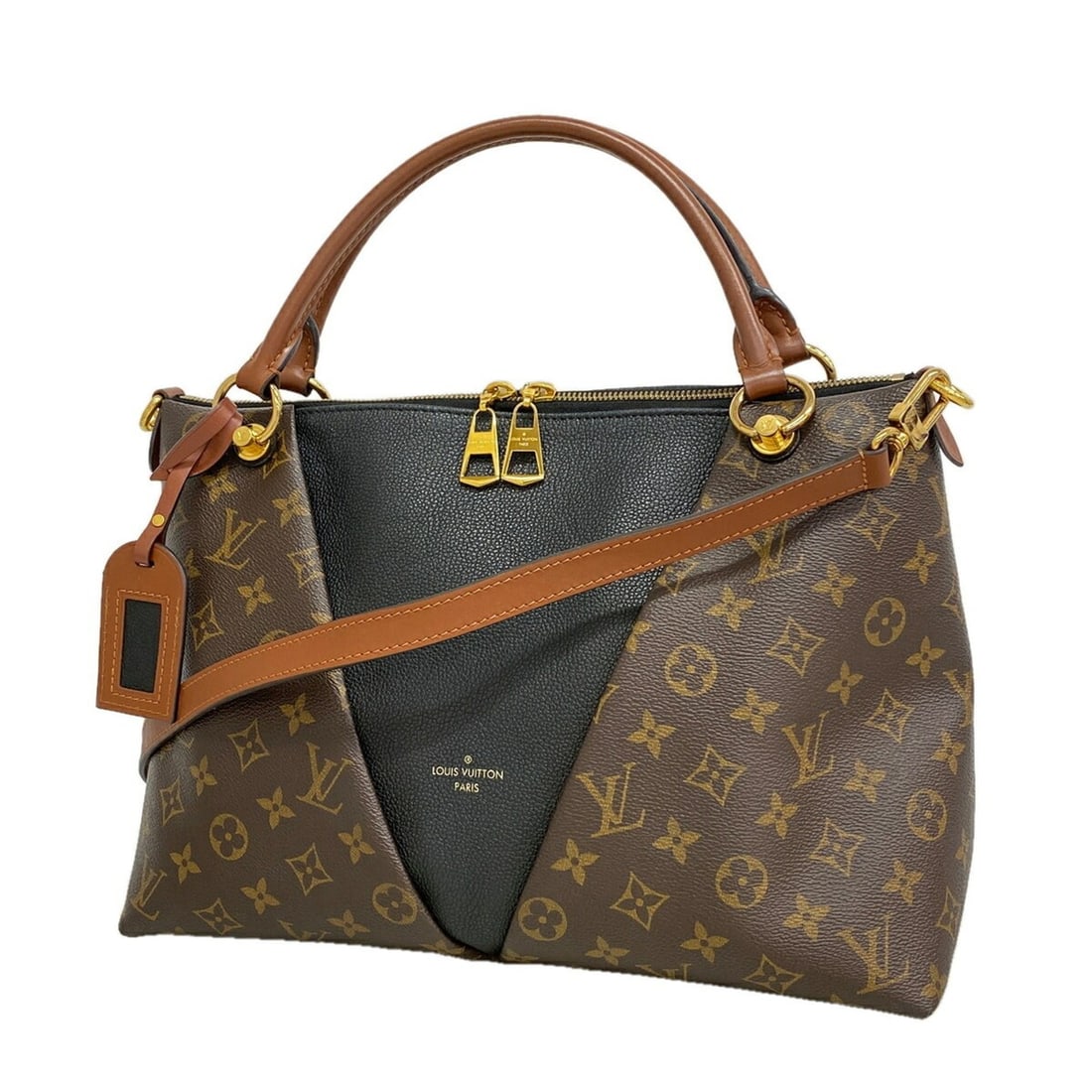 Louis Vuitton Monogram V Tote MM Handbag M43948 Noir 2-way bag for women