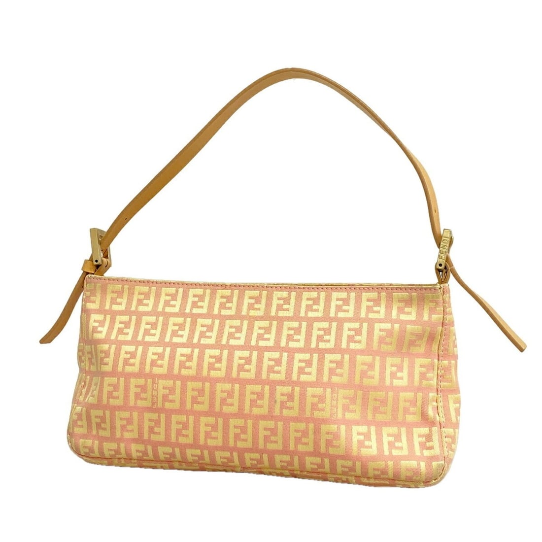 Fendi Zucchino Nylon Canvas Handbag, Pink Champagne, Women's: --- Catalog ---Category: SizeSize (HxWxD): 13cm x 26cm x 3.5cm / 5.11'' x 10.23'' x 1.37''Category: DesignType: HandbagColor: PinkGender: WomenMaterial: Nylon canvas Hardware Color: Champagne goldCate