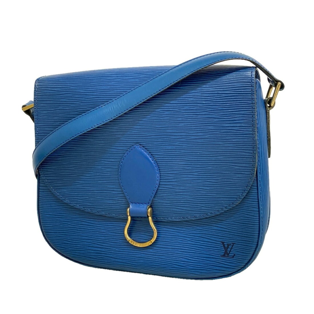 Louis Vuitton Epi Saint Cloud Shoulder Bag M52195 Toledo Blue (Women's): --- Catalog ---Category: SizeSize (HxWxD): 22.5cm x 25cm x 7cm / 8.85'' x 9.84'' x 2.75''Category: DesignType: Shoulder bagColor: Toledo blueGender: WomenCategory: GeneralMPN: M52195Brand: Louis Vuitt