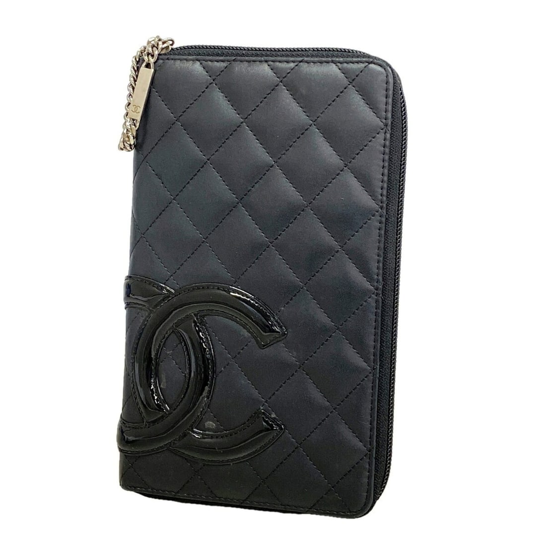 Chanel Cambon Lambskin Long Wallet, Black, Women's: --- Catalog ---Category: SizeSize (HxWxD): 20.5cm x 12.5cm x 2cm / 8.07'' x 4.92'' x 0.78''Category: DesignType: Long wallet (bi-fold)Color: BlackGender: WomenMaterial: Leather Leather/Fur Type: Lambs