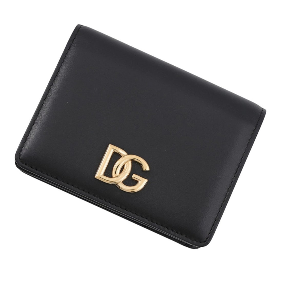 Dolce & Gabbana Bi-fold Wallet, Calf Leather, BI1211AW57680999, DOLCE&GABBANA Black.