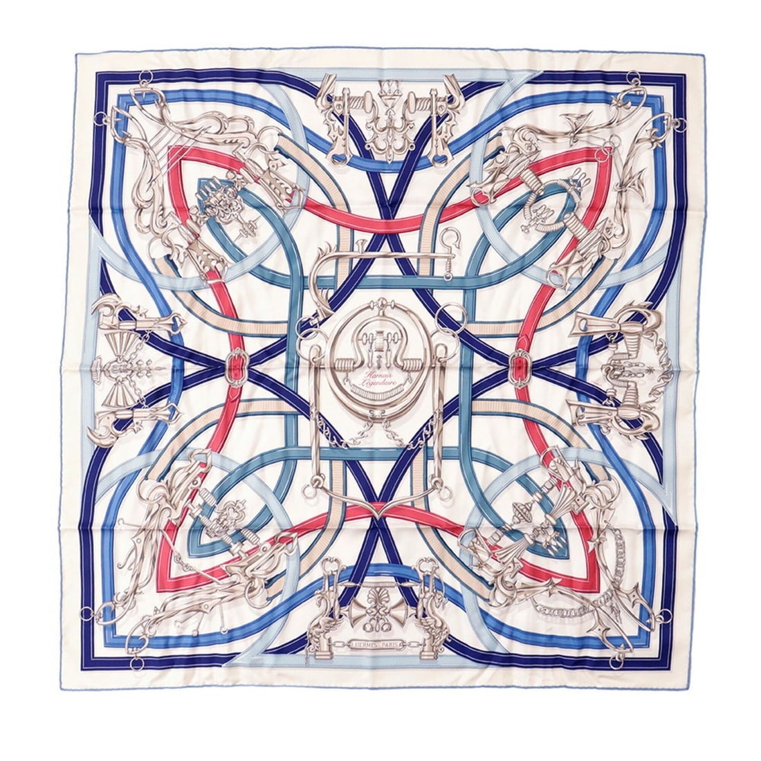 Hermes scarf muffler Carre 90 Legendary Harness HARNAIS LEGENDAIRE HERMES silk SCARF (1 of 6)