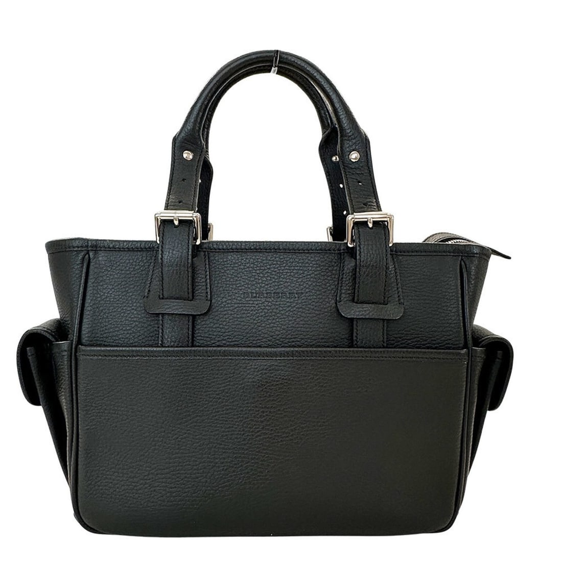 Burberry handbag for women, brand name, leather, black, cool.