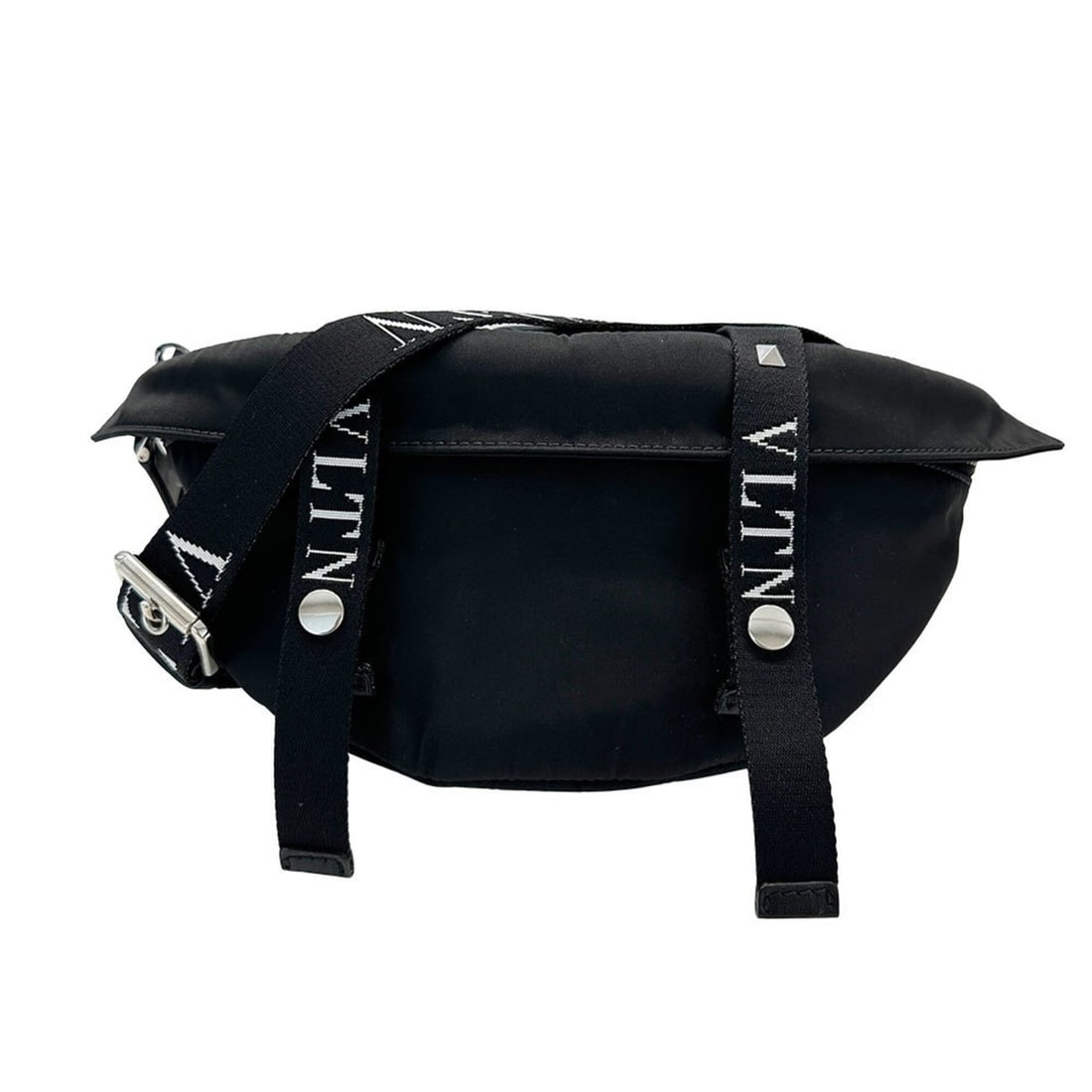 Valentino Garavani VALENTINO handbag for men, brand name, body bag, waist nylon, black. (1 of 11)