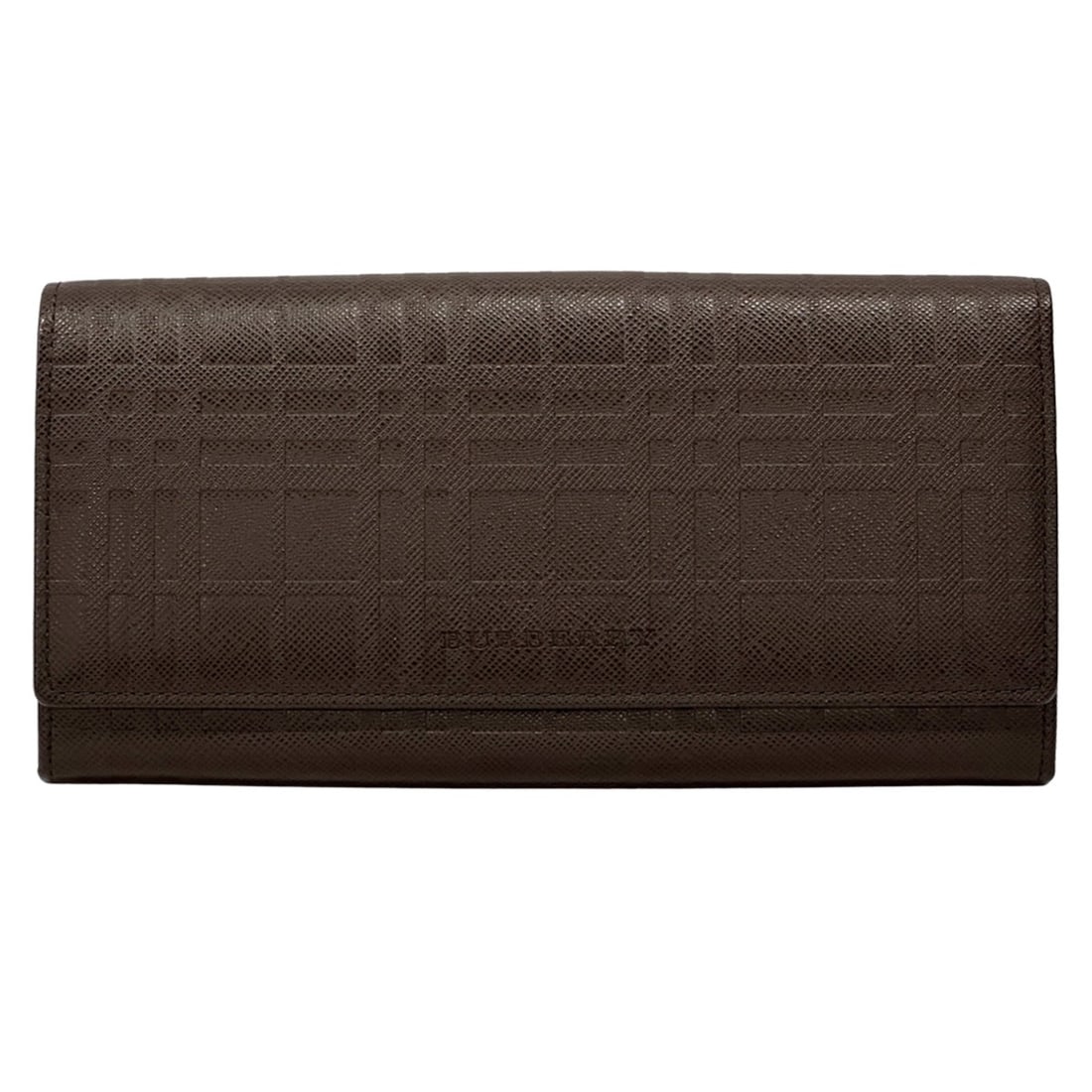 Burberry wallet for women and men, brand name, long wallet, leather, brown check pattern, clasp: --- Catalog ---Category: SizeSize (HxWxD): 9.5cm x 19.2cm x 3cm / 3.74'' x 7.55'' x 1.18''Category: DesignType: Long wallet (bi-fold)Color: BrownGender: Men,WomenMaterial: Leather Category: GeneralBra