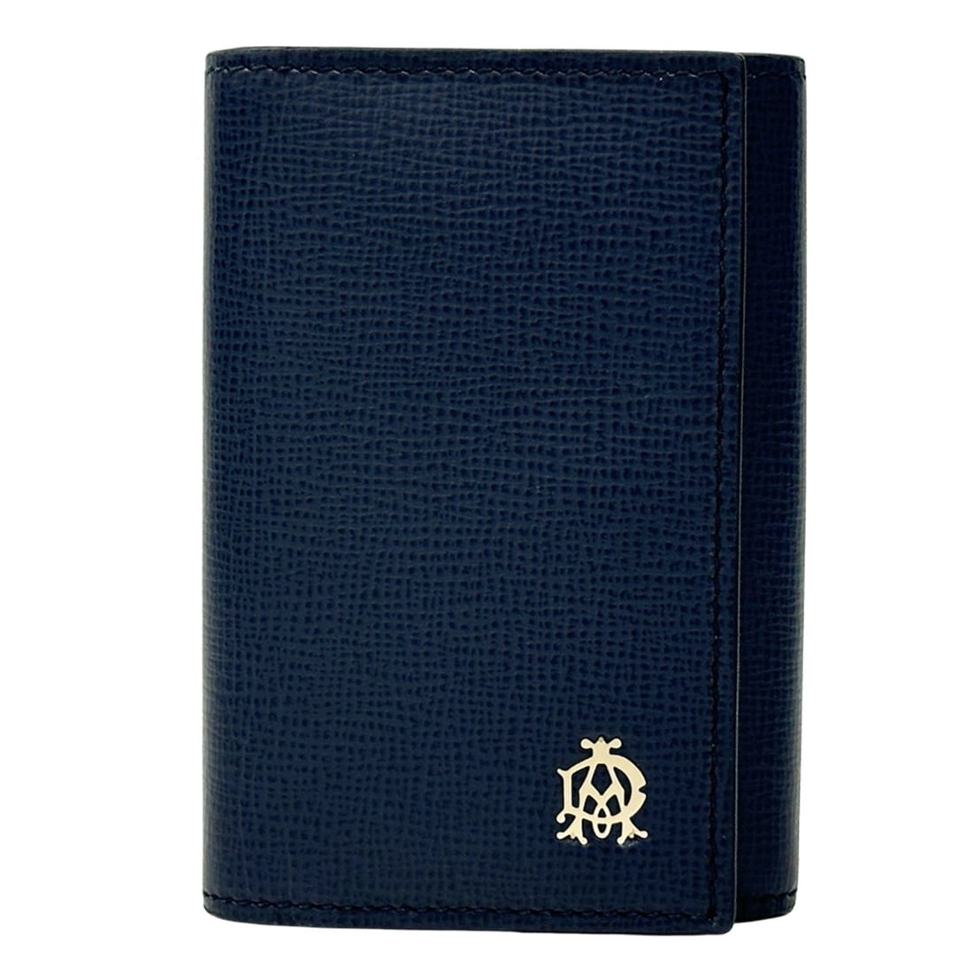 Dunhill men's key case, leather, navy and yellow, 6 rings, compact.: --- Catalog ---Category: SizeSize (HxWxD): 10cm x 7cm x 2.5cm / 3.93'' x 2.75'' x 0.98''Category: DesignType: KeyringColor: Navy, YellowGender: MenMaterial: LeatherCategory: GeneralBrand: DunhillCount