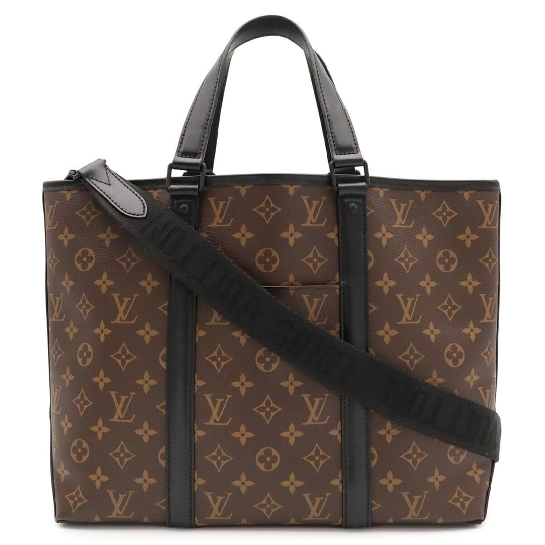 LOUIS VUITTON Louis Vuitton Monogram Macassar Weekend Tote PM Bag Shoulder M45734: --- Catalog ---Category: SizeSize (HxWxD): 29cm x 41cm x 13cm / 11.41'' x 16.14'' x 5.11''Category: DesignType: Pouch, Shoulder bag, Tote bagColor: Brown, Monogram MacassarGender: WomenMaterial: Monog