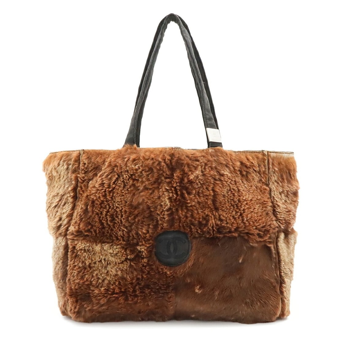 CHANEL Lapin Rabbit Fur Coco Mark Tote Bag Handbag Suede Brown Black: --- Catalog ---Category: SizeSize (HxWxD): 23.5cm x 27.5cm x 9.5cm / 9.25'' x 10.82'' x 3.74''Category: DesignType: Handbag, Tote bagColor: Black, BrownGender: WomenMaterial: Lapin , Suede Category: G