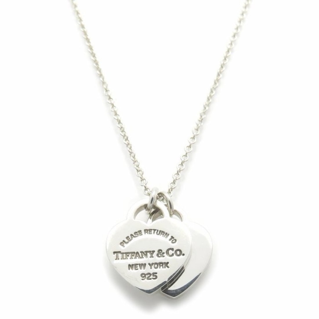 TIFFANY&Co. Return to Double Heart Tag Mini Necklace SV925 Women's 295914: --- Catalog ---Category: SizePendant Size: 12mm x 10mm / 0.47'' x 0.39''Neck Circumference: 40.5 cm / 15.94''Category: DesignGender: WomenMaterial: Silver 925Necklace Type: NecklaceCategory: GeneralBr