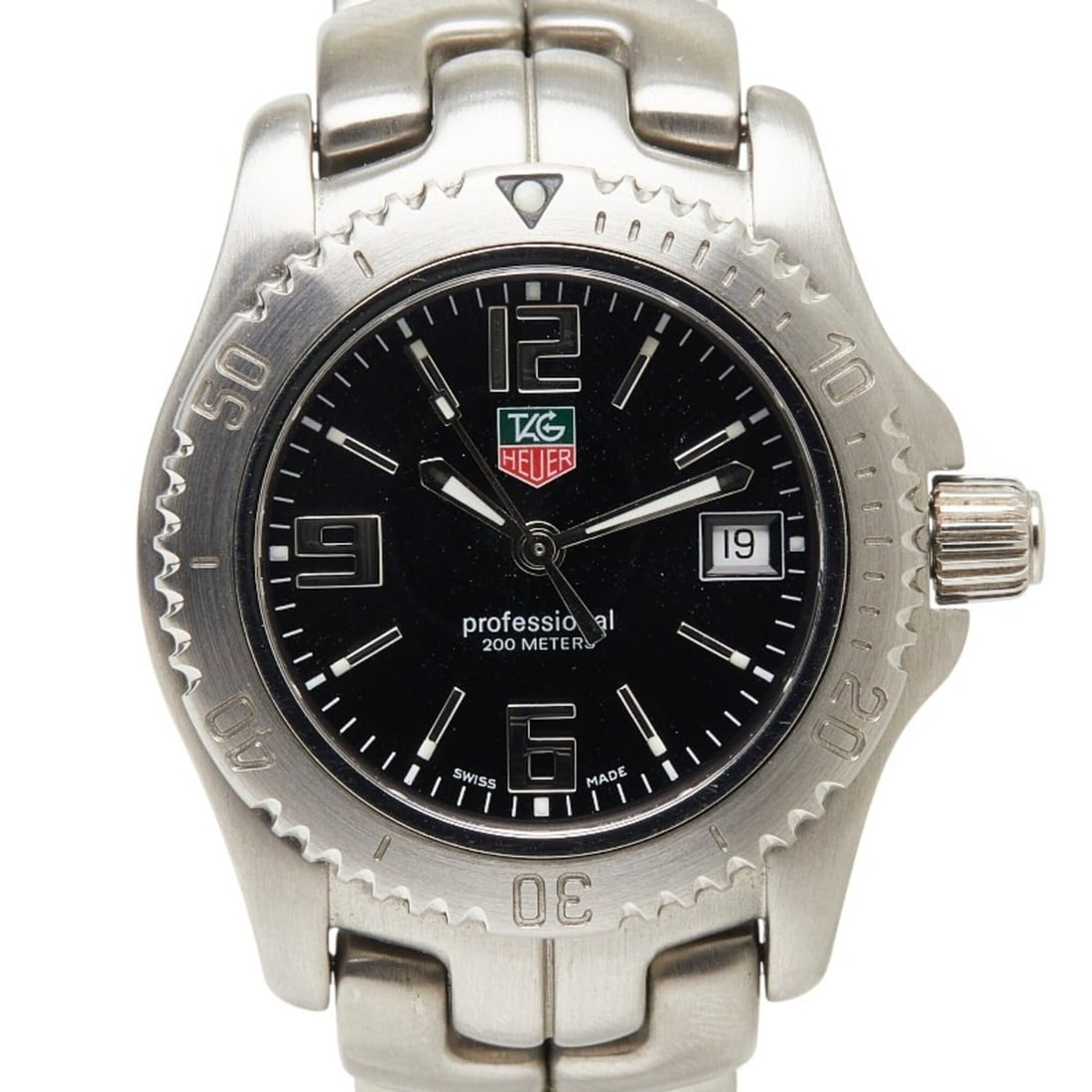 TAG Heuer Link Watch WT1310 Quartz Black Dial Stainless Steel Women's (1 of 7)