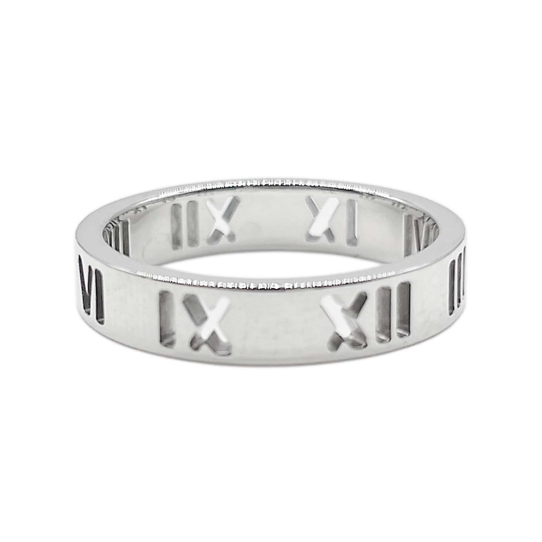 TIFFANY&Co. Atlas Open Narrow Ring, SV925 (Silver), 7822, Women's: --- Catalog ---Category: SizeJP Size: 7.5US Size: 4Category: DesignType: Band ringColor: SilverGender: WomenMaterial: Silver 925Category: GeneralBrand: TiffanyCountry of Origin: USA--- Item List ---Se
