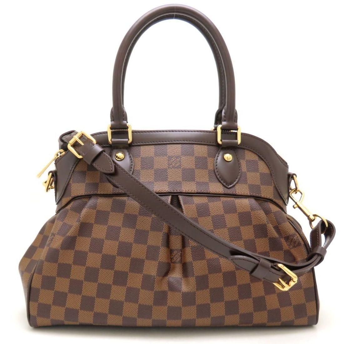 LOUIS VUITTON Damier Trevi PM N51997 2-Way Handbag Ebene Women's 353529: --- Catalog ---Category: SizeSize (HxWxD): 25cm x 34cm x 15cm / 9.84'' x 13.38'' x 5.9''Category: DesignType: Handbag, Shoulder bagColor: EbeneGender: WomenMaterial: Damier Canvas Category: GeneralBra