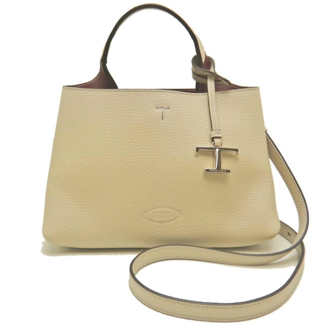 Tod's TOD’S T-Timeless Micro XBWAPAEL000 Handbag, Leather, Natural, Women's, 254253: --- Catalog ---Category: SizeSize (HxWxD): 16cm x 24cm x 15cm / 6.29'' x 9.44'' x 5.9''Category: DesignType: HandbagColor: BrownGender: WomenMaterial: Leather Hardware Color: SilverCategory: GeneralBr
