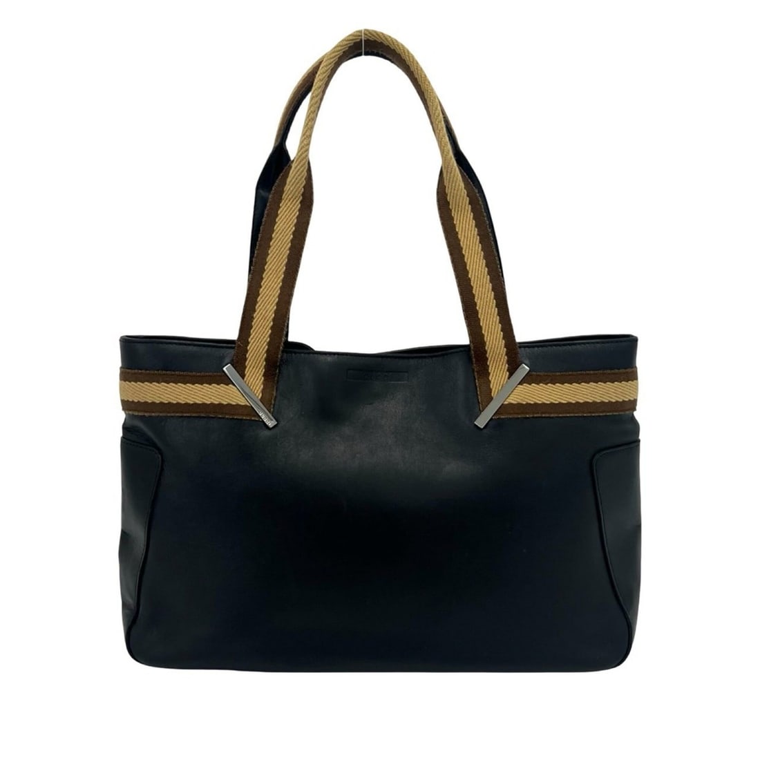 GUCCI Sherry Line Leather Mini Tote Bag Handbag for Women, Black, 66901: --- Catalog ---Category: SizeSize (HxWxD): 22.5cm x 33cm x 7cm / 8.85'' x 12.99'' x 2.75''Category: DesignType: Handbag, Tote bagColor: Beige, Black, BrownGender: WomenMaterial: Leather Category: Gene