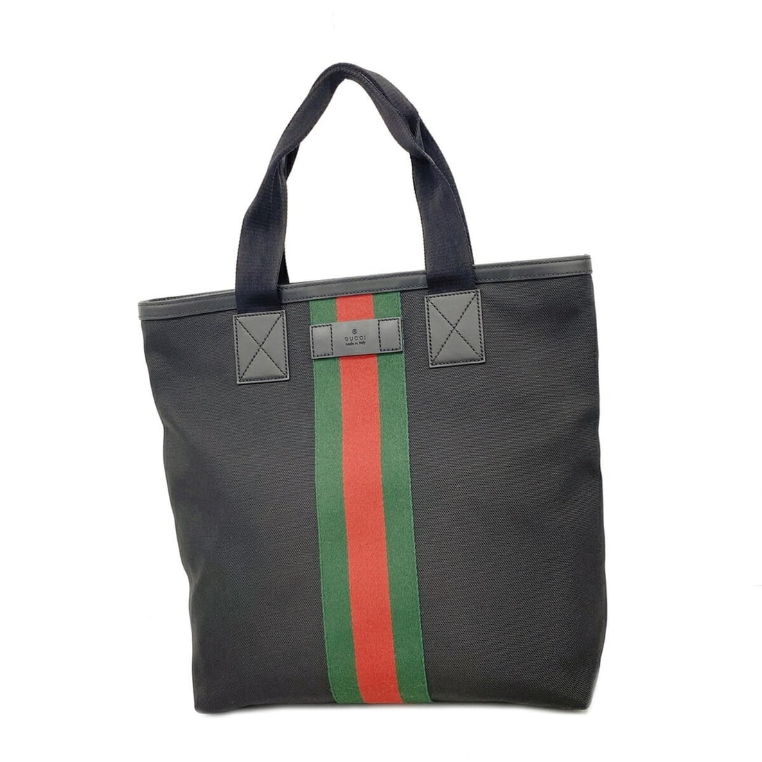 Gucci Tote Bag, Sherry Line, 631245, Nylon, Black, Men's & Women's: --- Catalog ---Category: SizeSize (HxWxD): 37cm x 34cm x 14cm / 14.56'' x 13.38'' x 5.51''Category: DesignType: Tote bagColor: BlackGender: Men,WomenMaterial: Nylon Hardware Color: SilverCategory: Gen