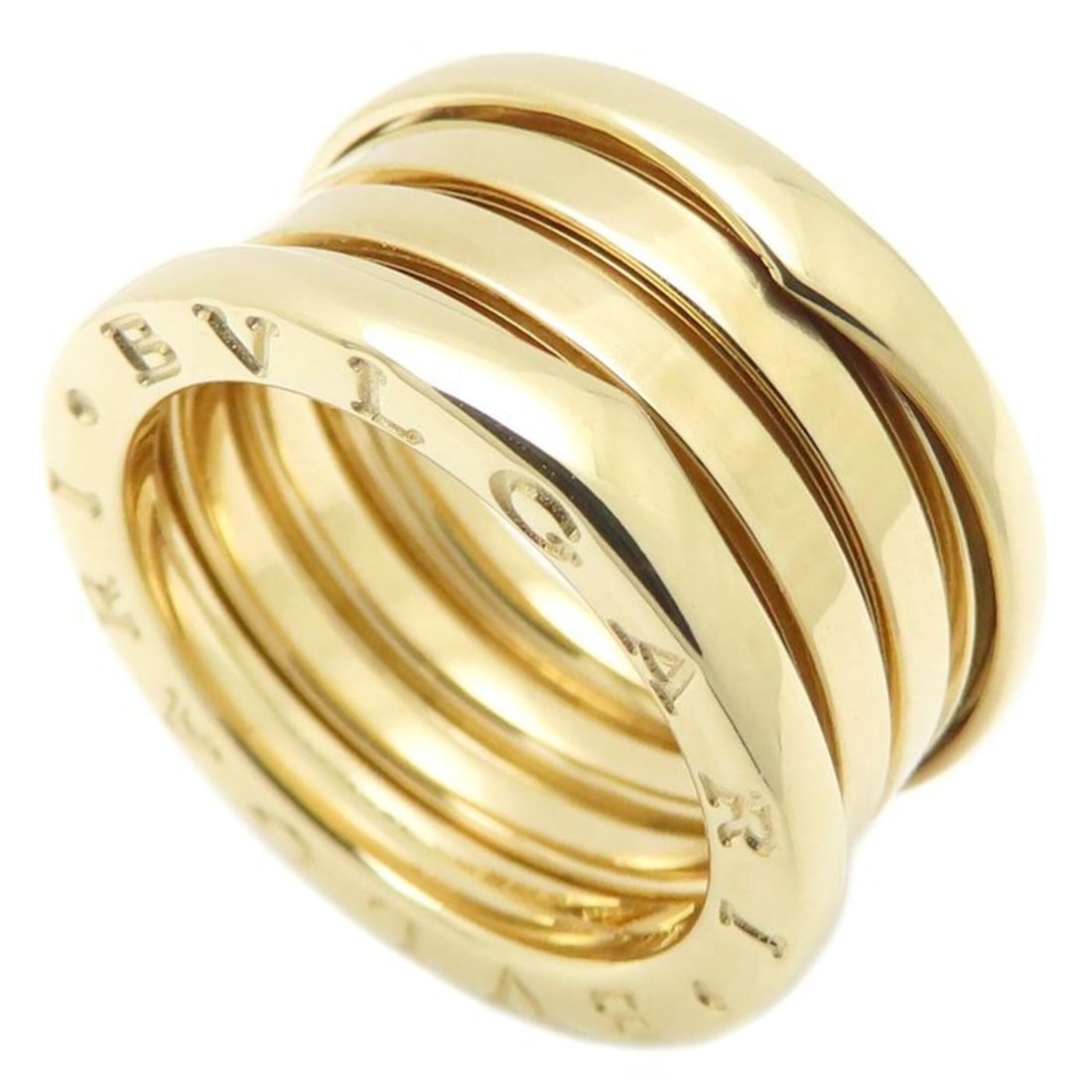 BVLGARI B.zero1 Ring, 4-band, Size M, #52, 18K Yellow Gold, Women's, Item No. 295902: --- Catalog ---Category: SizeJP Size: 11US Size: 6Category: DesignType: Band ringGender: WomenMaterial: Yellow gold (18K)Category: GeneralBrand: Bvlgari--- Item List ---Section: ConditionRanking: Rank