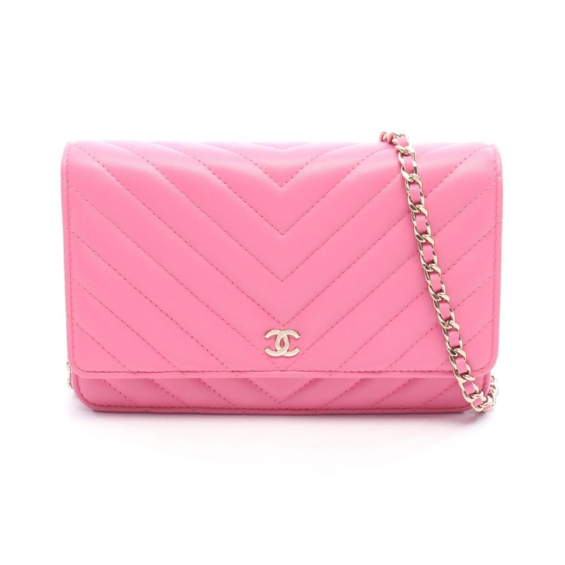 Chanel Chevron V-stitch Shoulder Bag/Handbag, Leather, Women's, Pink: --- Catalog ---Category: SizeSize (HxWxD): 12cm x 19cm x 3.5cm / 4.72'' x 7.48'' x 1.37''Category: DesignType: Handbag, Shoulder bagColor: PinkGender: WomenMaterial: Leather Hardware Color: GoldCatego