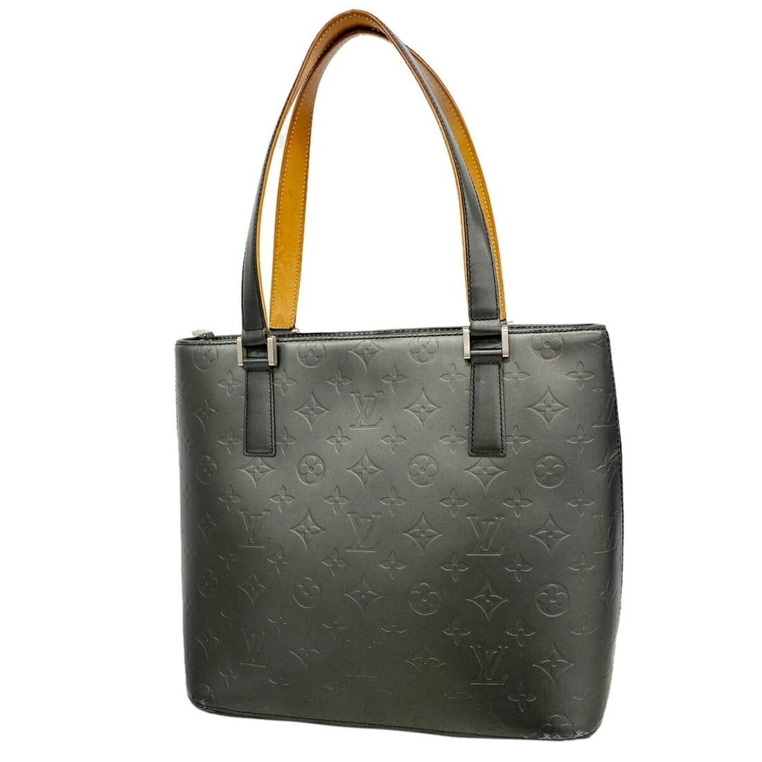 Louis Vuitton Monogram Mat Stockton Tote Bag M55112 Noir (Women's): --- Catalog ---Category: SizeSize (HxWxD): 26cm x 29cm x 14.5cm / 10.23'' x 11.41'' x 5.7''Category: DesignType: Tote bagColor: NoirGender: WomenCategory: GeneralMPN: M55112Brand: Louis Vuitton--- Ite