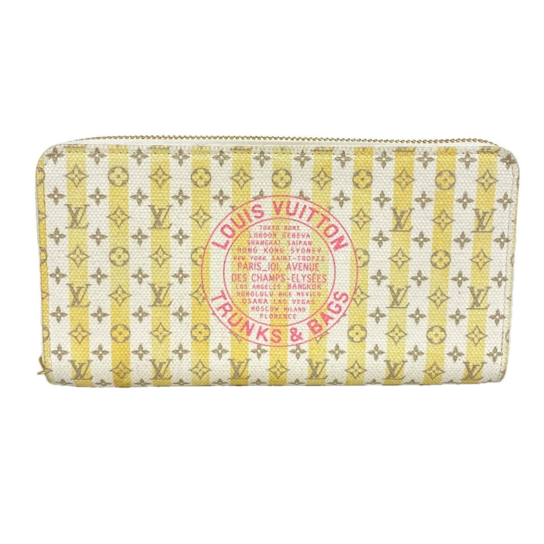 Louis Vuitton Long Wallet LV Stamp Zippy M28463 Banana Women's: --- Catalog ---Category: SizeSize (HxWxD): 10.5cm x 19.5cm x 2cm / 4.13'' x 7.67'' x 0.78''Category: DesignType: Long wallet (bi-fold)Color: Multi-colorGender: WomenCategory: GeneralMPN: M28463Brand: 