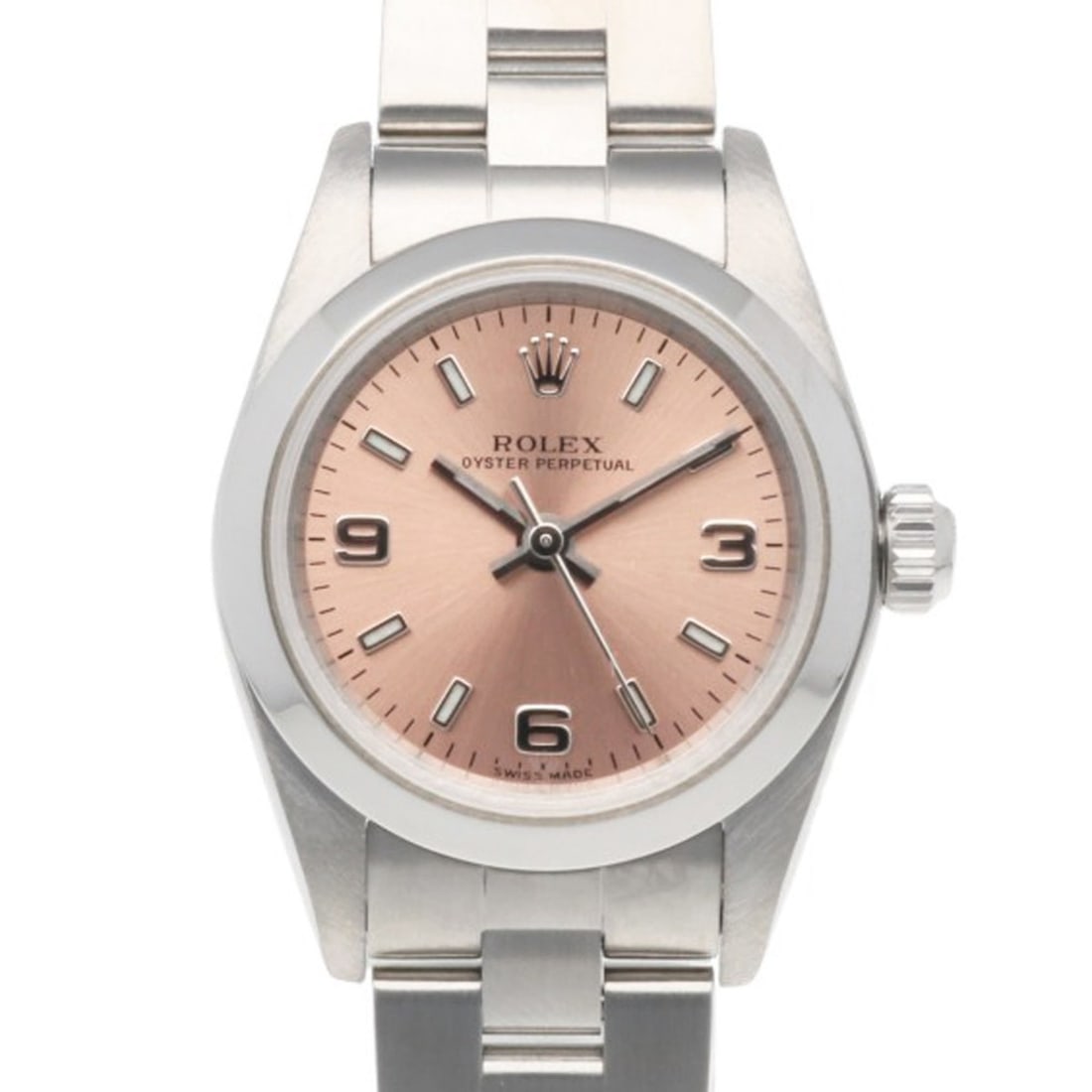Rolex watch, stainless steel, 76080 automatic winding, overhauled and polished, F serial number,: --- Catalog ---Category: SizeWrist Size: 17.5cm / 6.88''Case Diameter: 25mm / 0.98''Category: DesignType: WristwatchGender: WomenColor (Dial): PinkMaterial (Band): Stainless steelMaterial (Case): Stai