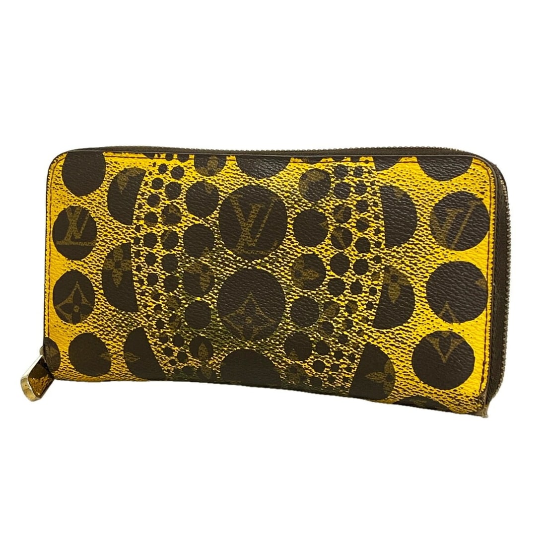 Louis Vuitton Monogram Pumpkin Dot Long Wallet, Yayoi Kusama, Zippy Wallet M60449, Jaune (Women's): --- Catalog ---Category: SizeSize (HxWxD): 10cm x 19cm x 2cm / 3.93'' x 7.48'' x 0.78''Category: DesignType: Long wallet (bi-fold)Color: JauneGender: WomenCategory: GeneralMPN: M60449Brand: Louis Vuit