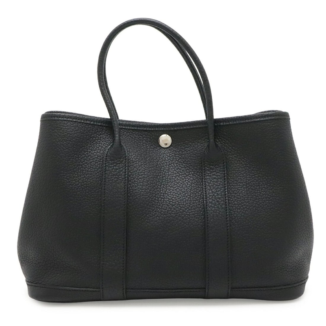 HERMES Garden TPM Tote Bag Handbag Negonda Leather Noir Black ?L Stamp: --- Catalog ---Category: SizeSize (HxWxD): 21cm x 30cm x 14cm / 8.26'' x 11.81'' x 5.51''Category: DesignType: Handbag, Tote bagColor: BlackGender: WomenMaterial: Negonda leather Category: GeneralBran