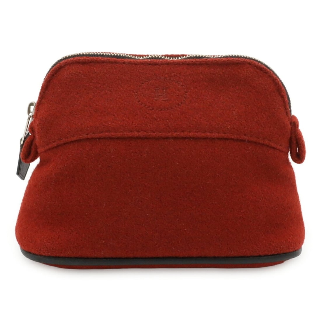 HERMES Bolide Pouch 16 Mini Handbag Felt Leather Red Black: --- Catalog ---Category: SizeSize (HxWxD): 11cm x 15.5cm x 6cm / 4.33'' x 6.1'' x 2.36''Category: DesignType: Handbag, PouchColor: Black, Red colorGender: WomenMaterial: Felt Category: GeneralBrand: H