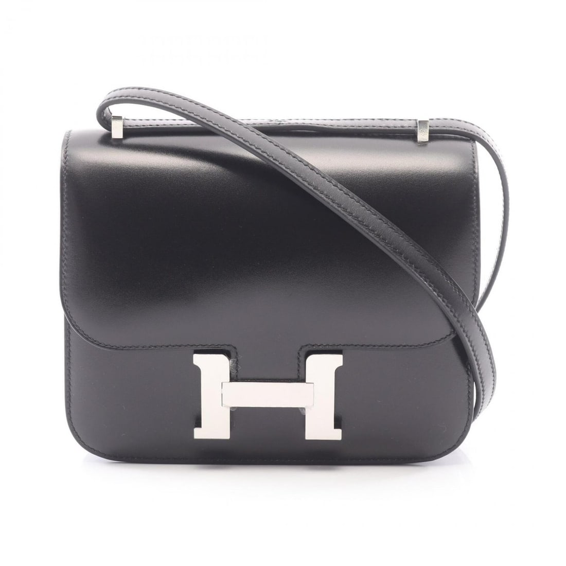 Hermes Constance 3 Mini Shoulder Bag/Handbag, Calfskin Leather (Box Calf), Women's, Black: --- Catalog ---Category: SizeSize (HxWxD): 15cm x 18cm x 3cm / 5.9'' x 7.08'' x 1.18''Category: DesignType: Handbag, Shoulder bagColor: BlackGender: WomenMaterial: Box calf leather , Leather Hardware 