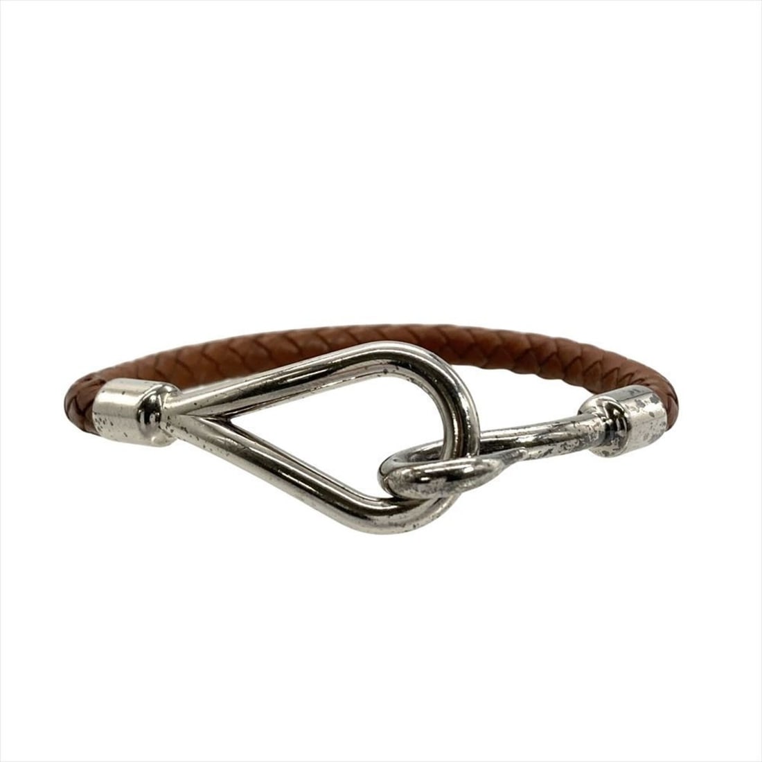 Hermes Jumbo Bracelet, Leather, Brown, Silver Hardware, Women's: --- Catalog ---Category: SizeLength: 16cm / 6.29''Category: DesignType: Charm braceletColor: Brown, SilverGender: WomenMaterial: LeatherCategory: GeneralBrand: HermesCountry of Origin: Italy--- Item L