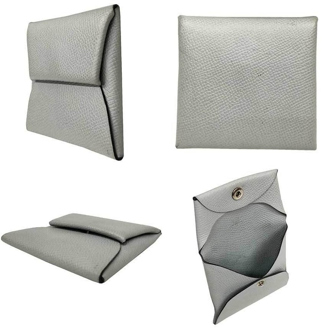 Hermes Bastia coin case, light gray. - 2