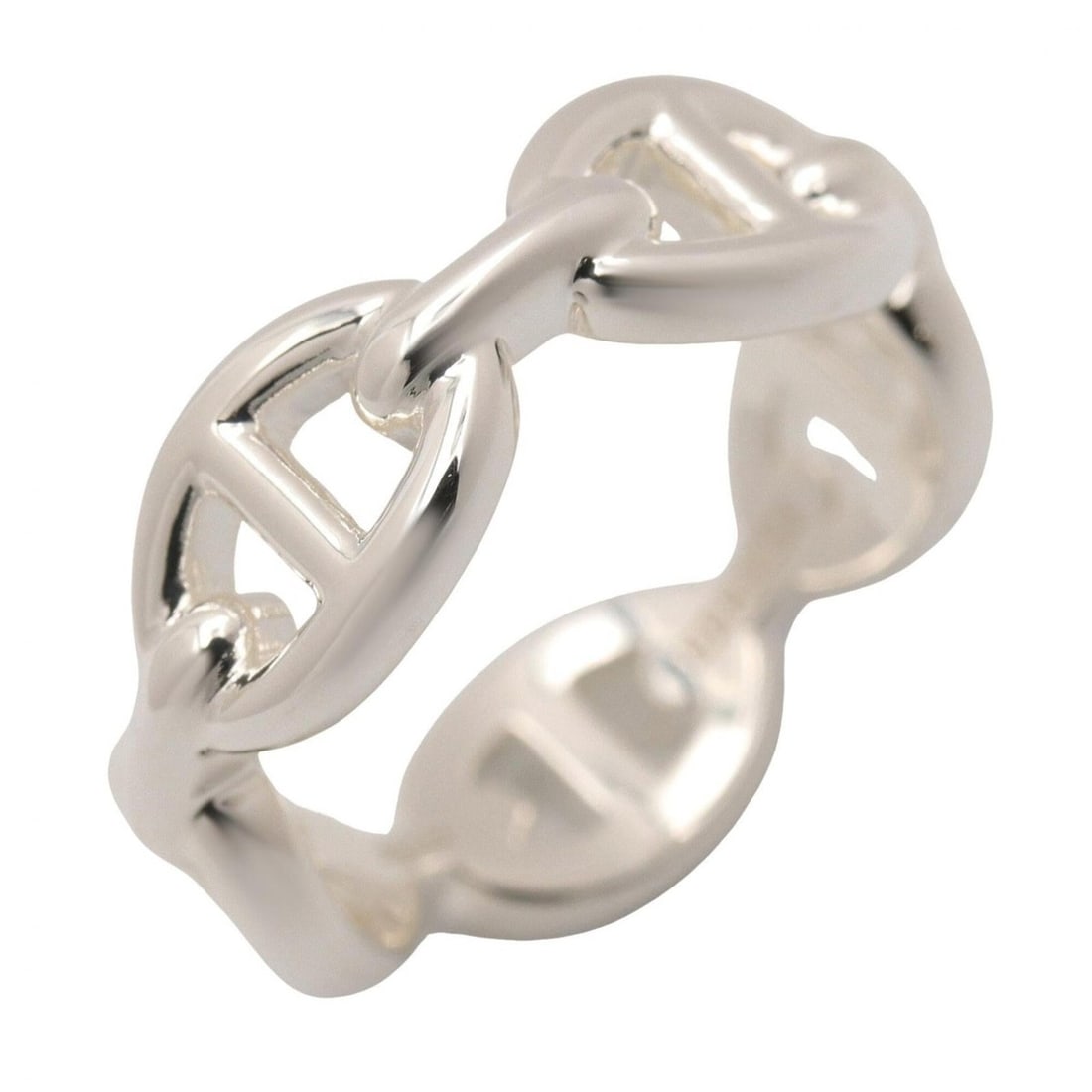 Hermes HERMES Enchainée PM Ring - Ring/Finger Jewelry Sterling Silver 925 Men's/Women's Tone: --- Catalog ---Category: SizeJP Size: 12.5US Size: 6.5Category: DesignType: Band ringColor: SilverGender: Men,WomenMaterial: Silver 925Category: GeneralBrand: Hermes--- Item List ---Section: Condition